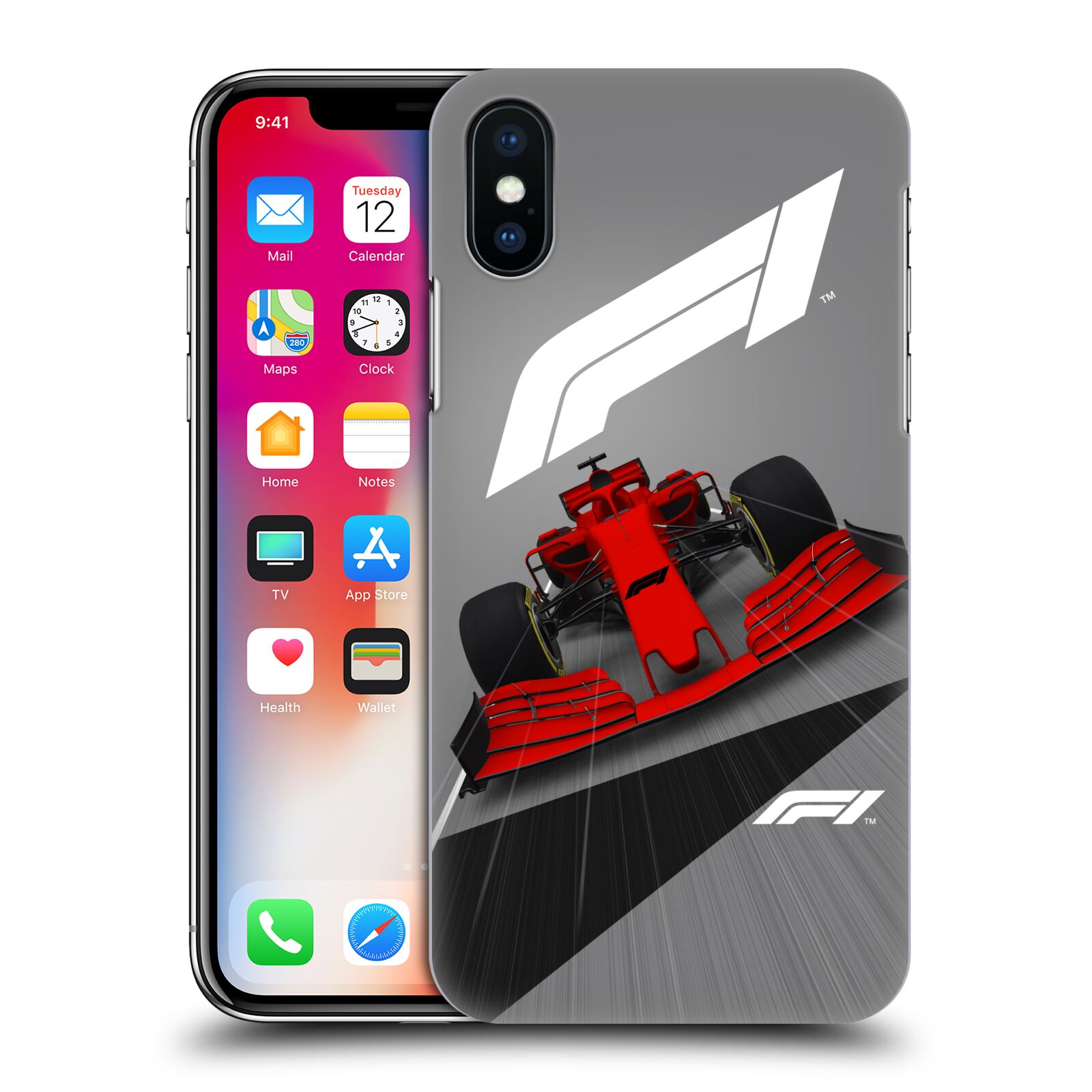 Zadní obal pro mobil Apple Iphone X / XS - HEAD CASE - Formule 1 - Červená