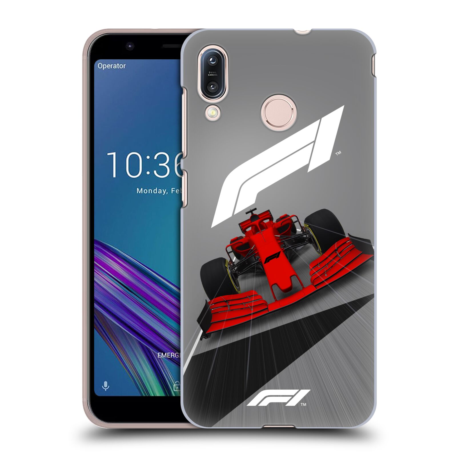 Zadní obal pro mobil Asus Zenfone Max (M1) ZB555KL - HEAD CASE - Formule 1 - Červená