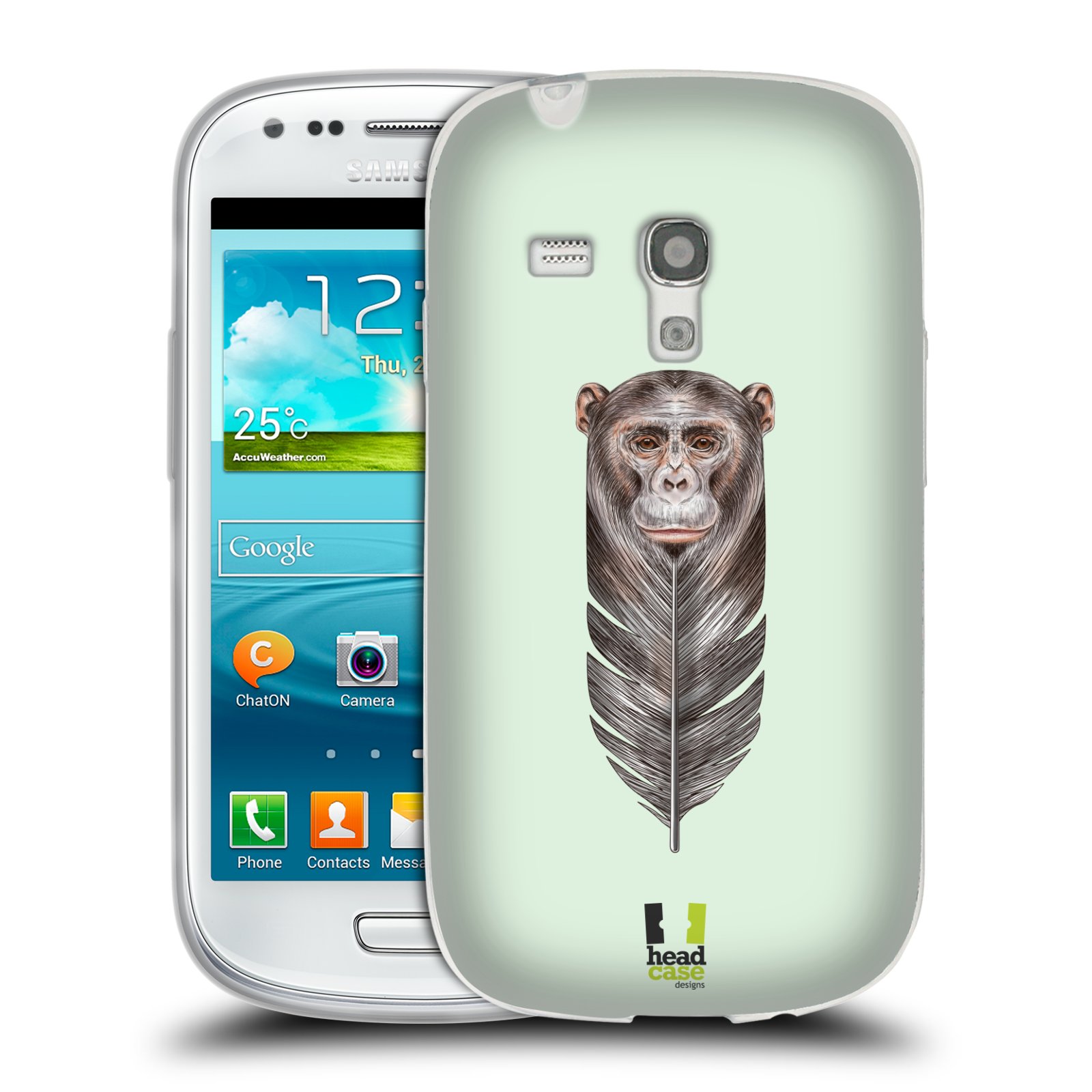 HEAD CASE silikonový obal na mobil Samsung Galaxy S3 MINI i8190 vzor zvířecí opice