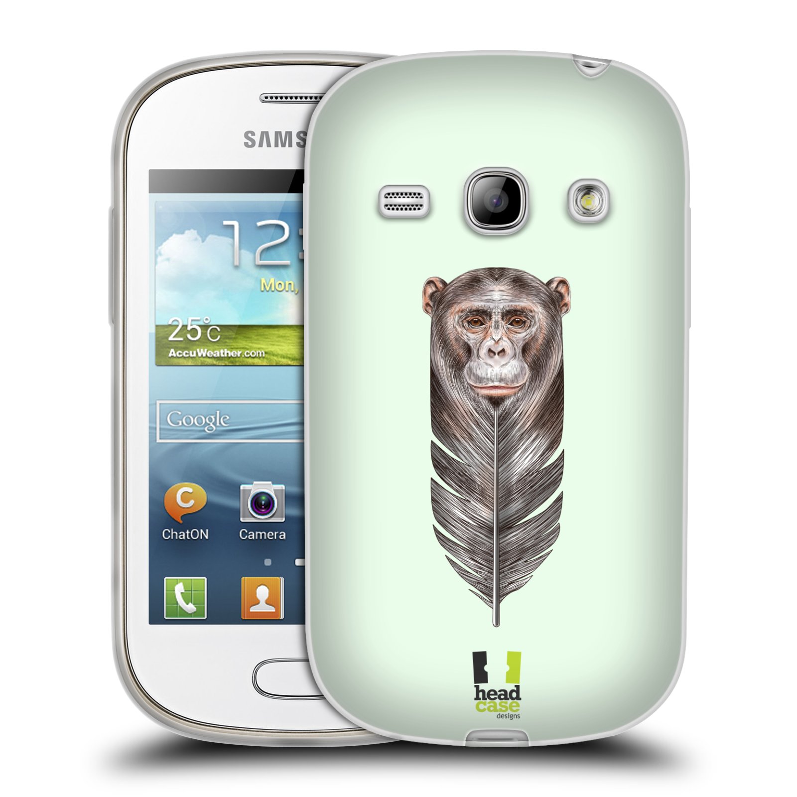 HEAD CASE silikonový obal na mobil Samsung Galaxy FAME vzor zvířecí opice