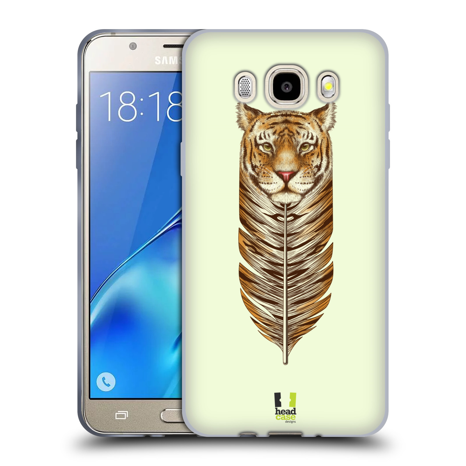 HEAD CASE silikonový obal, kryt na mobil Samsung Galaxy J5 2016, J510, J510F, (J510F DUAL SIM) vzor zvířecí pírka tygr
