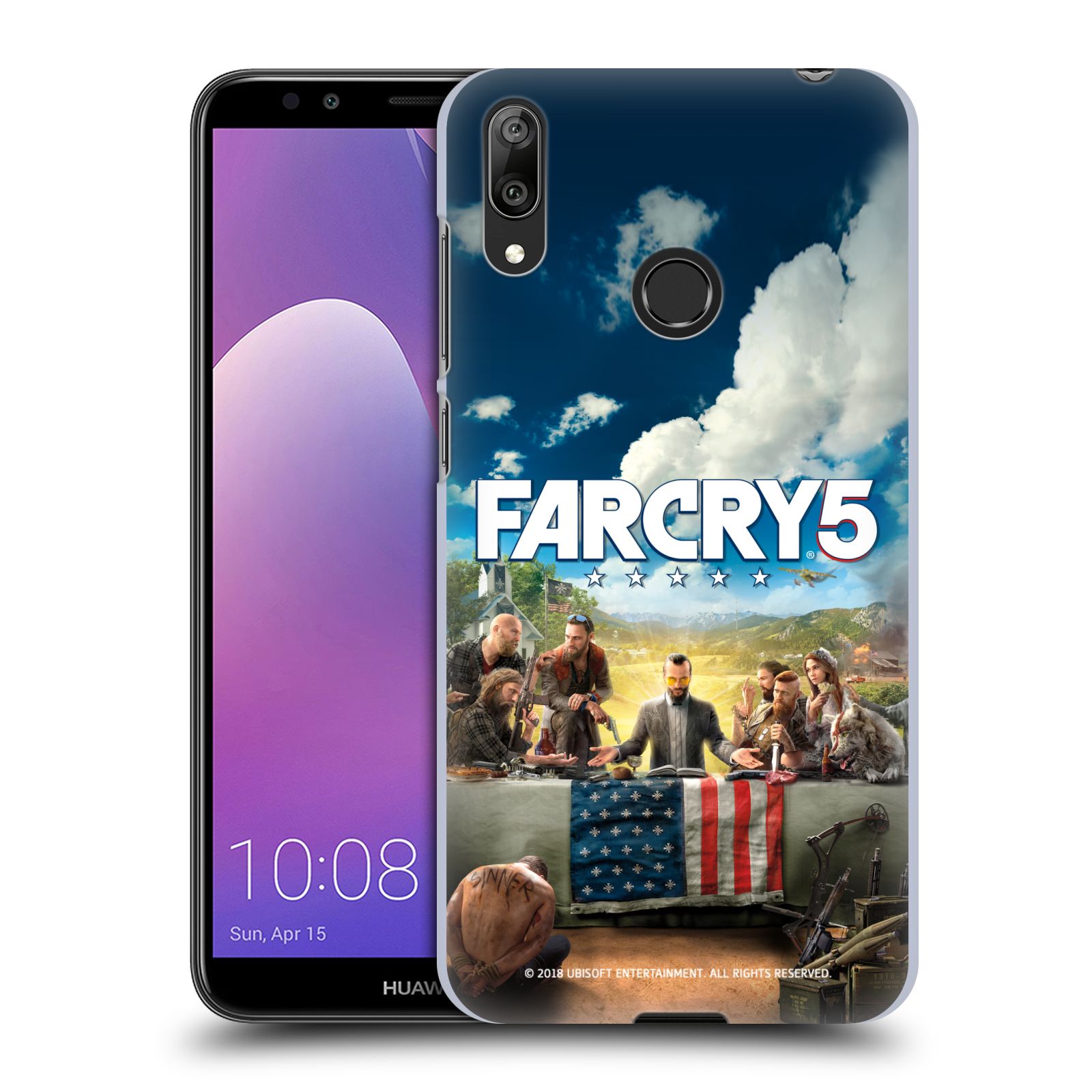 Pouzdro na mobil Huawei Y7 2019 - HEAD CASE - Far Cry 5 poslední večeře