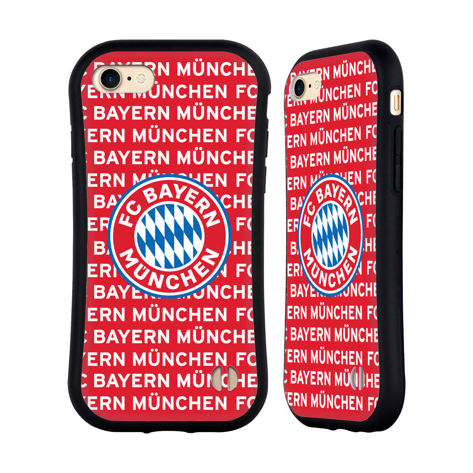 HEAD CASE odolný obal na mobil Apple Iphone 8 Fotbalový klub FC Bayern Mnichov velký znak vzorkované pozadí červené