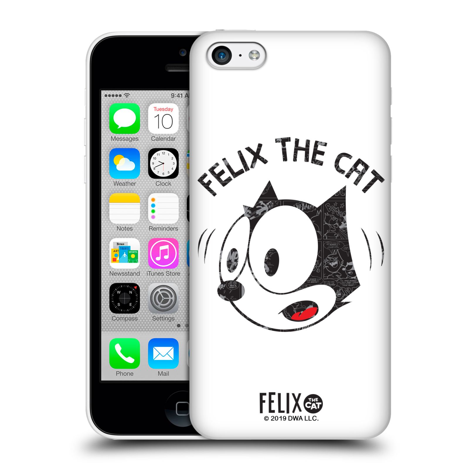 Zadní obal pro mobil Apple Iphone 5C - HEAD CASE - Kočička Felix tvář