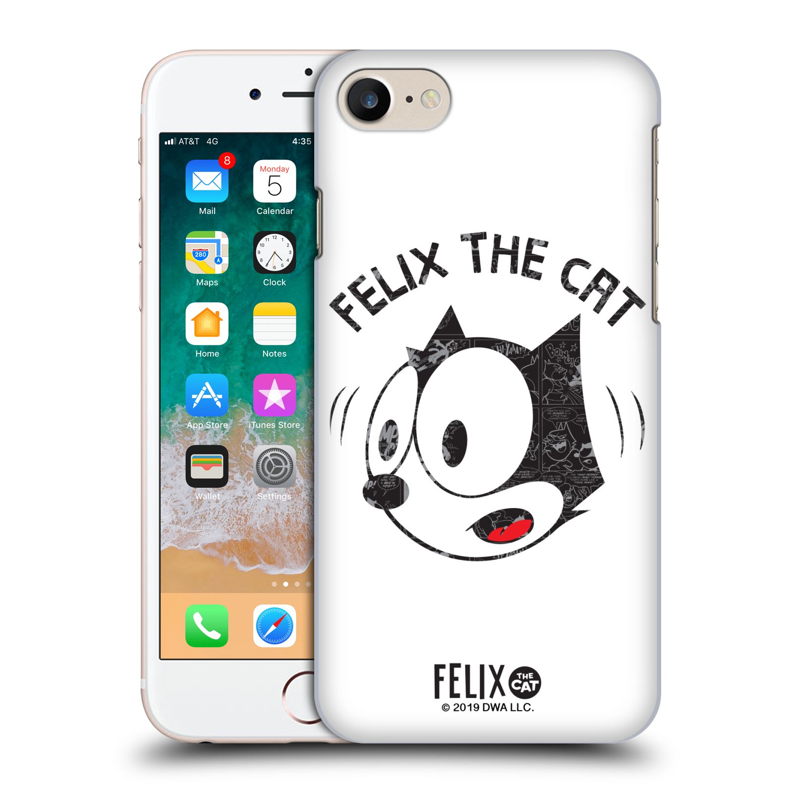 Zadní obal pro mobil Apple Iphone 7/8/SE2020 - HEAD CASE - Kočička Felix tvář