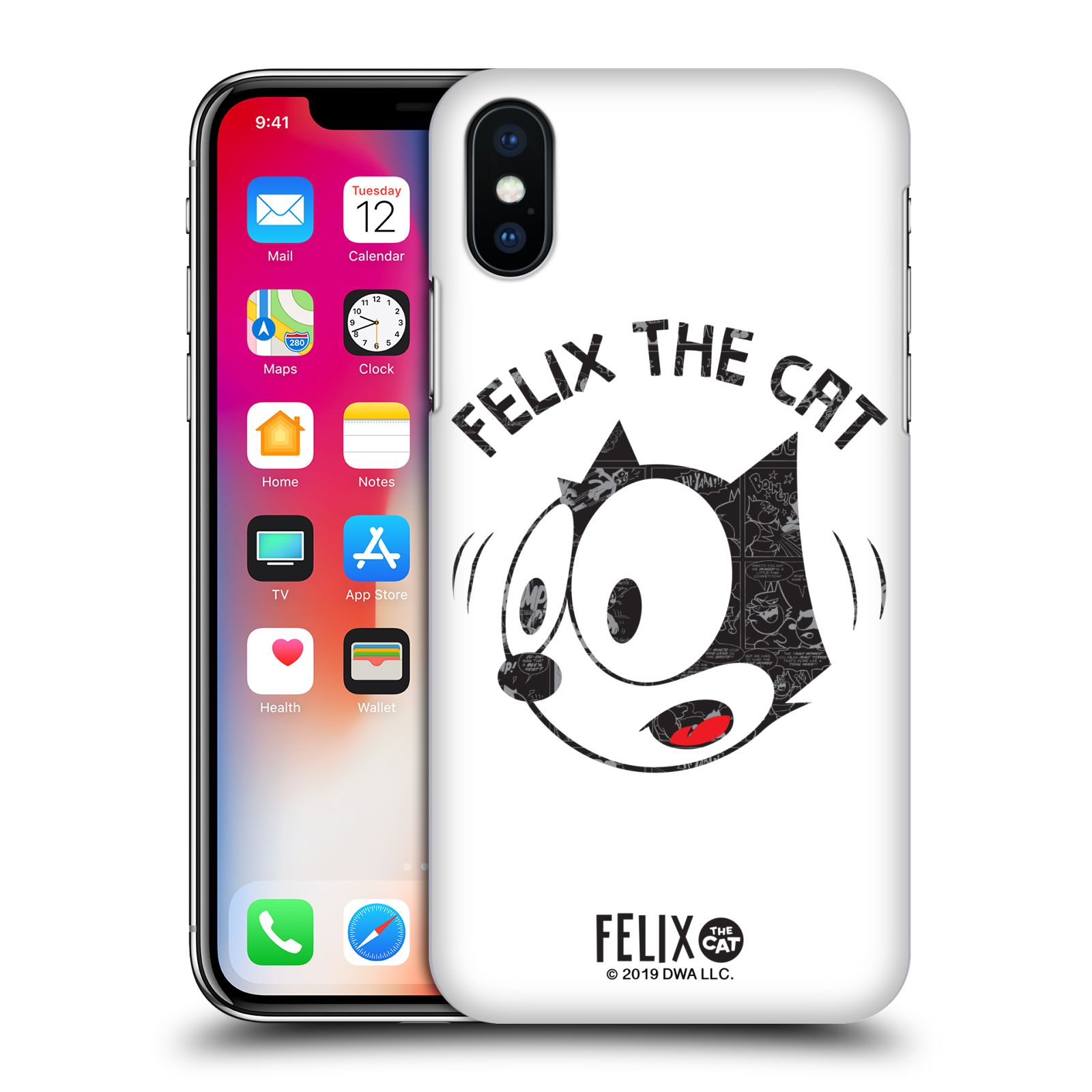 Zadní obal pro mobil Apple Iphone X / XS - HEAD CASE - Kočička Felix tvář