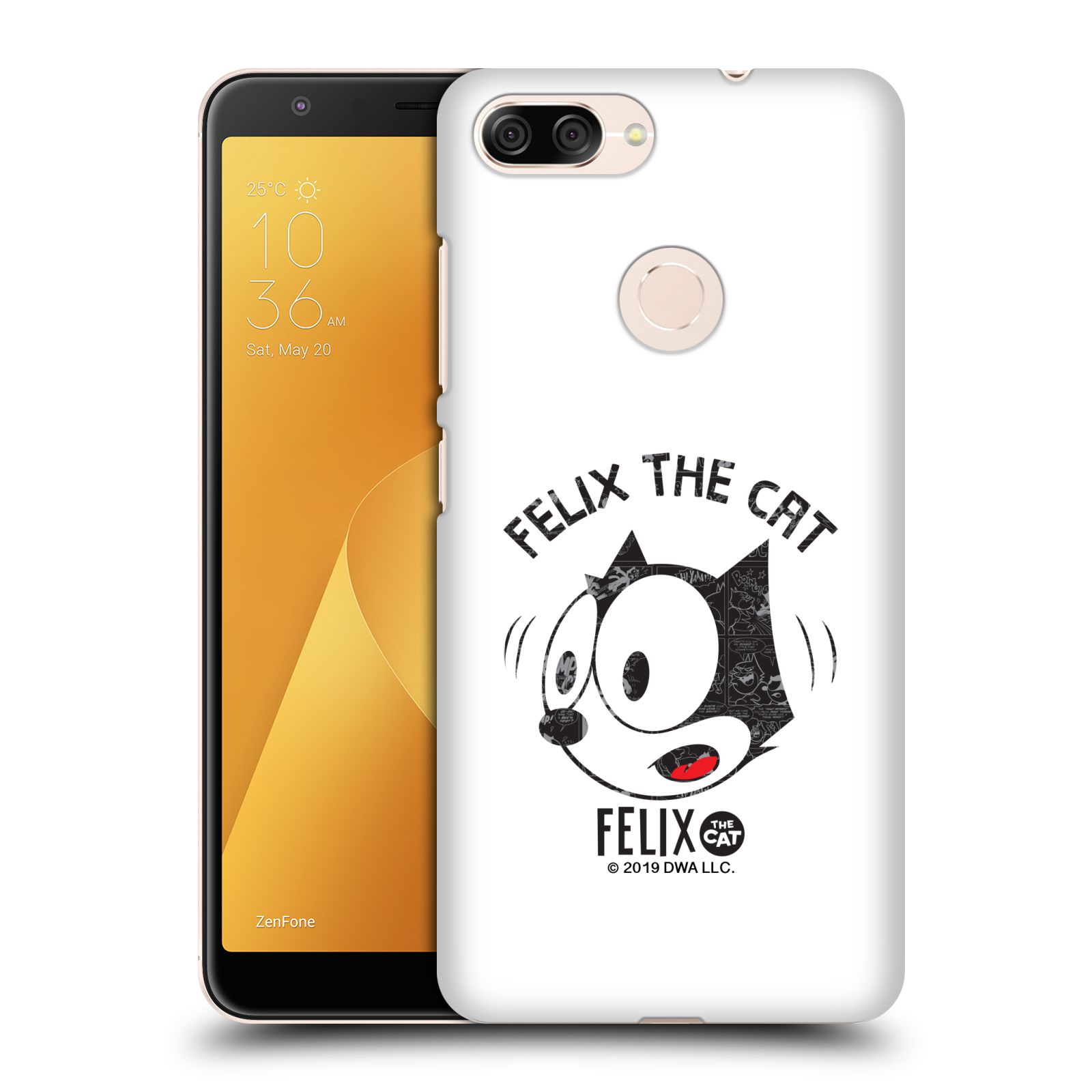Zadní obal pro mobil Asus Zenfone Max Plus (M1) - HEAD CASE - Kočička Felix tvář