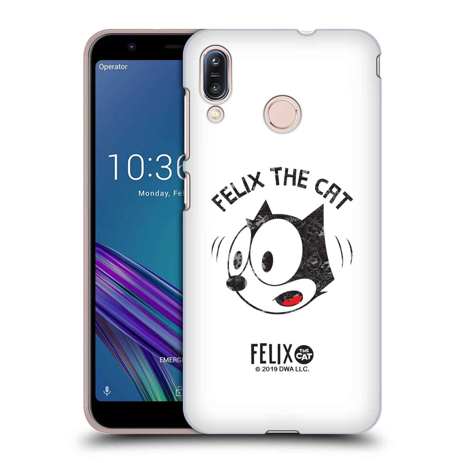 Zadní obal pro mobil Asus Zenfone Max (M1) ZB555KL - HEAD CASE - Kočička Felix tvář