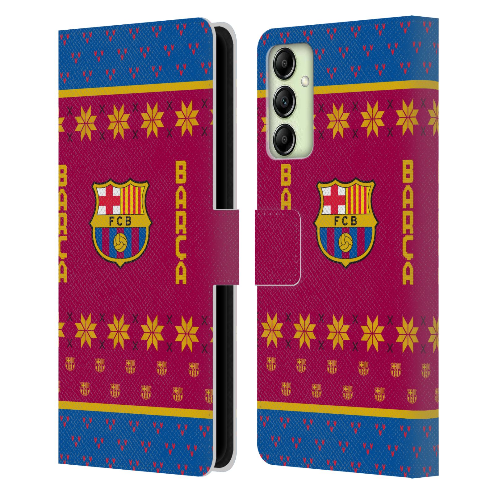 Pouzdro na mobil Samsung Galaxy A14 - HEAD CASE - FC Barcelona - Vánoční dres