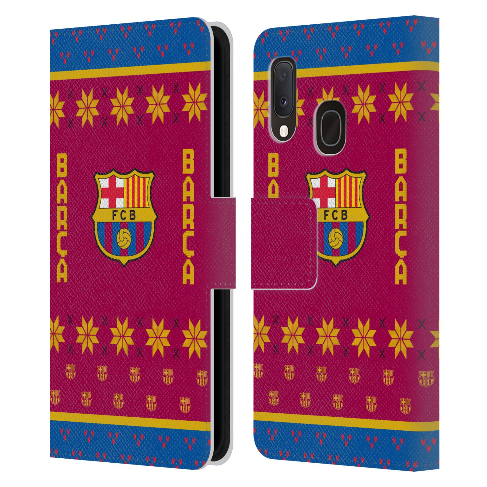 Pouzdro na mobil Samsung Galaxy A20E - HEAD CASE - FC Barcelona - Vánoční dres