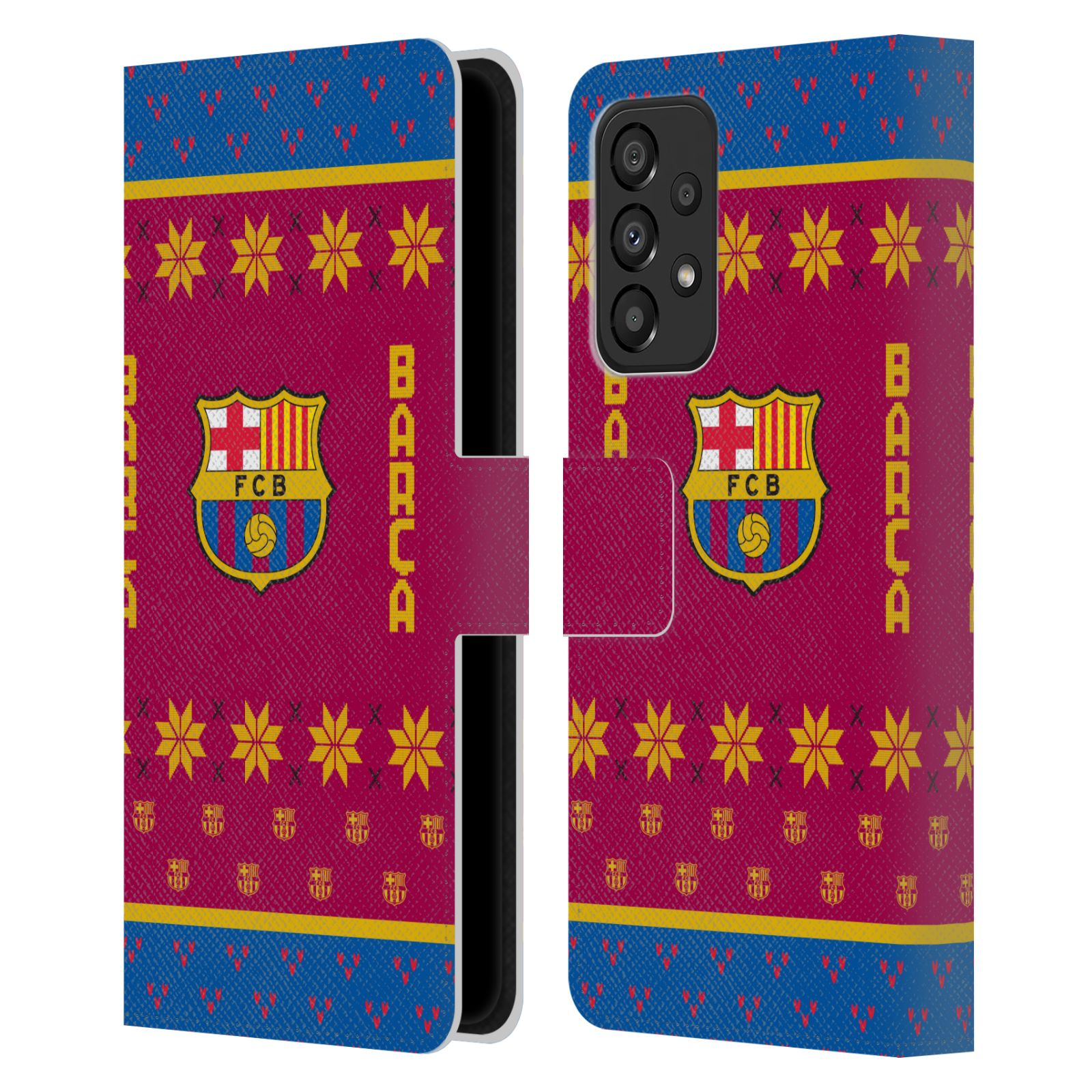 Pouzdro na mobil Samsung Galaxy A33 5G - HEAD CASE - FC Barcelona - Vánoční dres