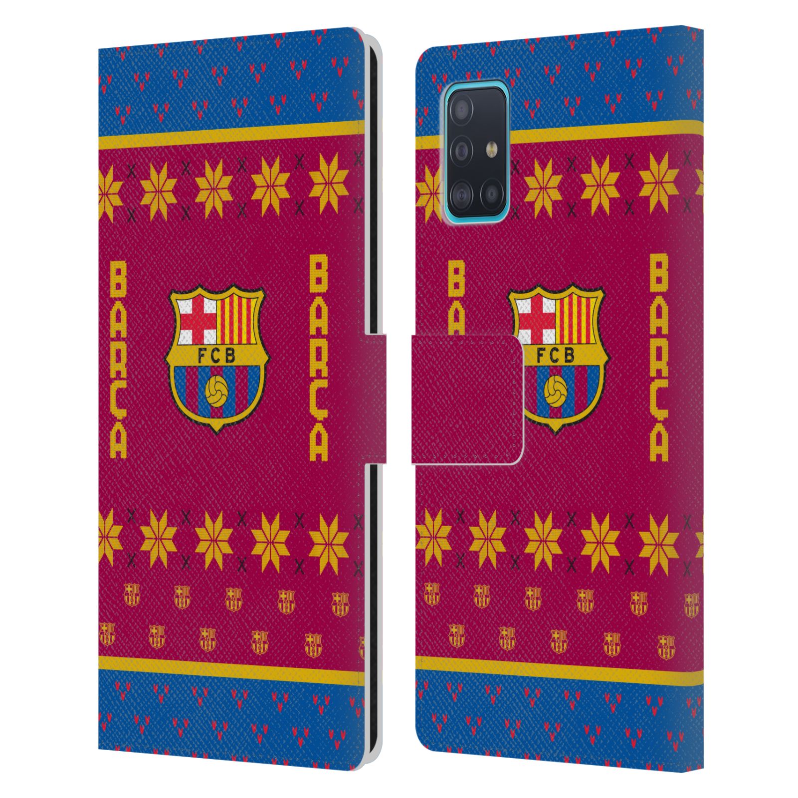 Pouzdro na mobil Samsung Galaxy A51 - HEAD CASE - FC Barcelona - Vánoční dres