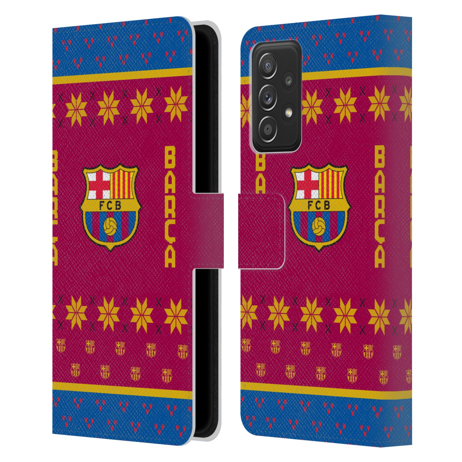 Pouzdro na mobil Samsung Galaxy A53 5G - HEAD CASE - FC Barcelona - Vánoční dres