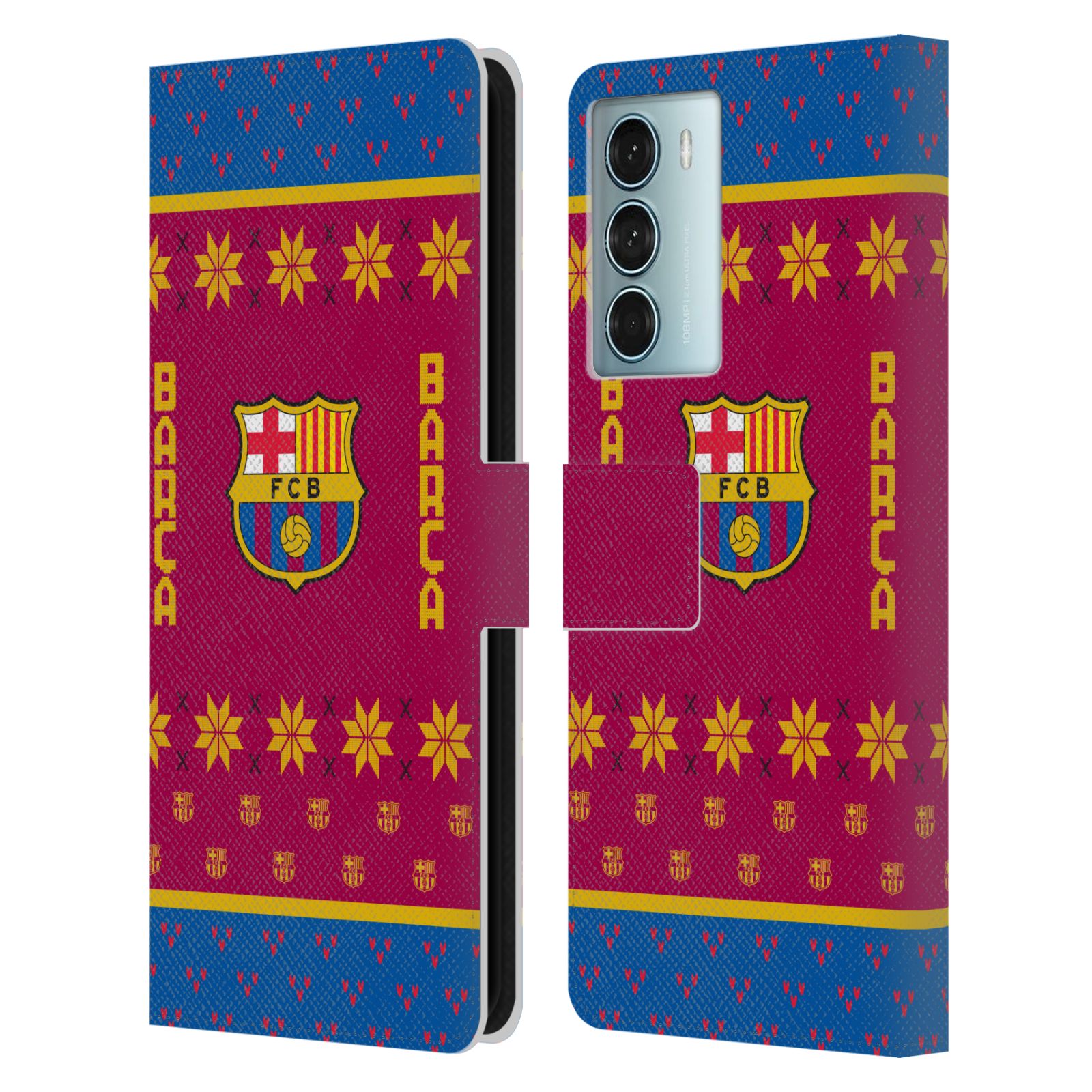 Pouzdro na mobil Motorola Moto G200 5G - HEAD CASE - FC Barcelona - Vánoční dres