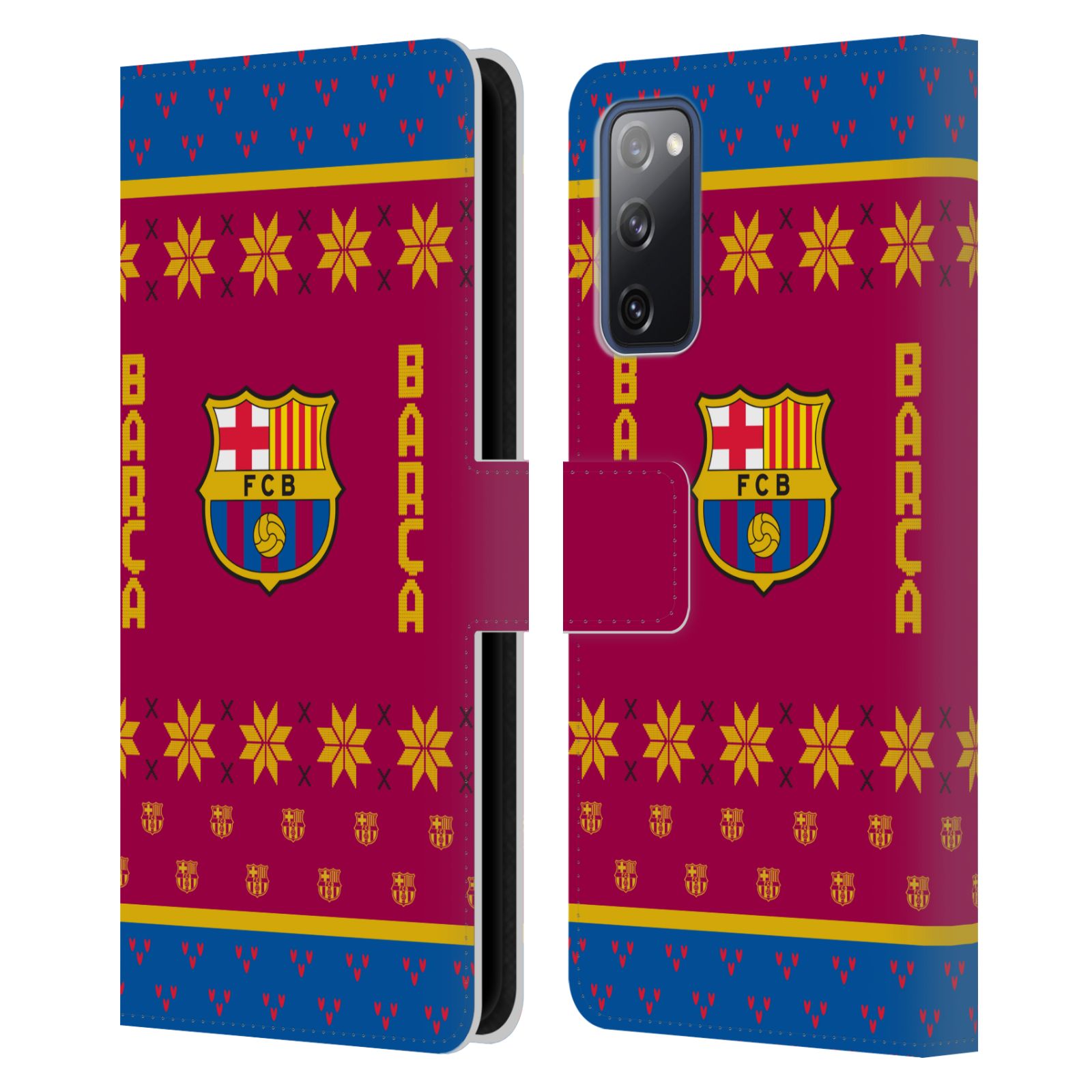 Pouzdro na mobil Samsung Galaxy S20 FE / S20 FE 5G  - HEAD CASE - FC Barcelona - Vánoční dres