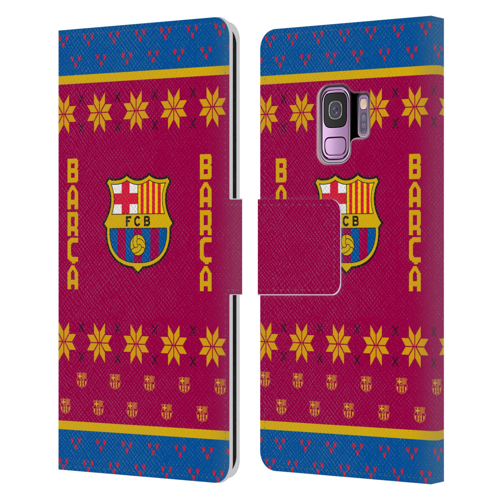 Pouzdro na mobil Samsung Galaxy S9 - HEAD CASE - FC Barcelona - Vánoční dres