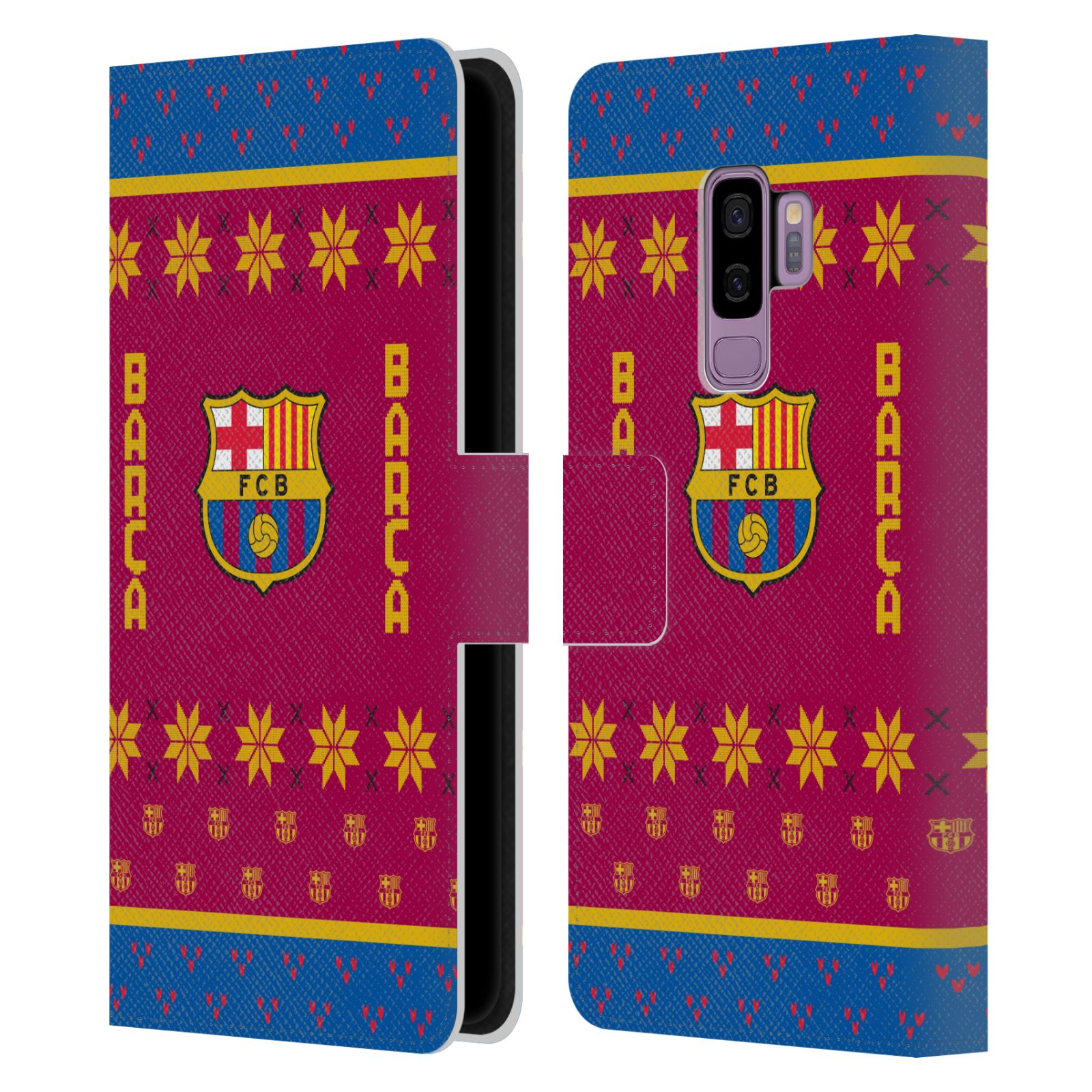 Pouzdro na mobil Samsung Galaxy S9+ / S9 PLUS - HEAD CASE - FC Barcelona - Vánoční dres