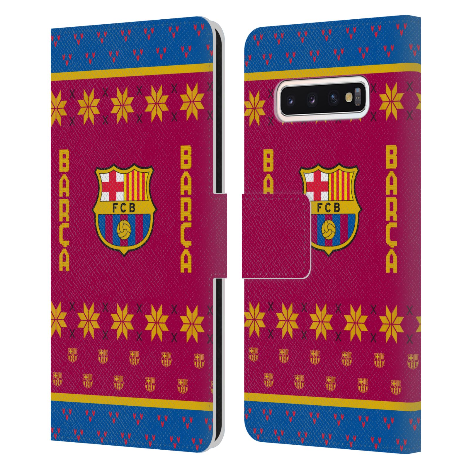 Pouzdro na mobil Samsung Galaxy S10 - HEAD CASE - FC Barcelona - Vánoční dres