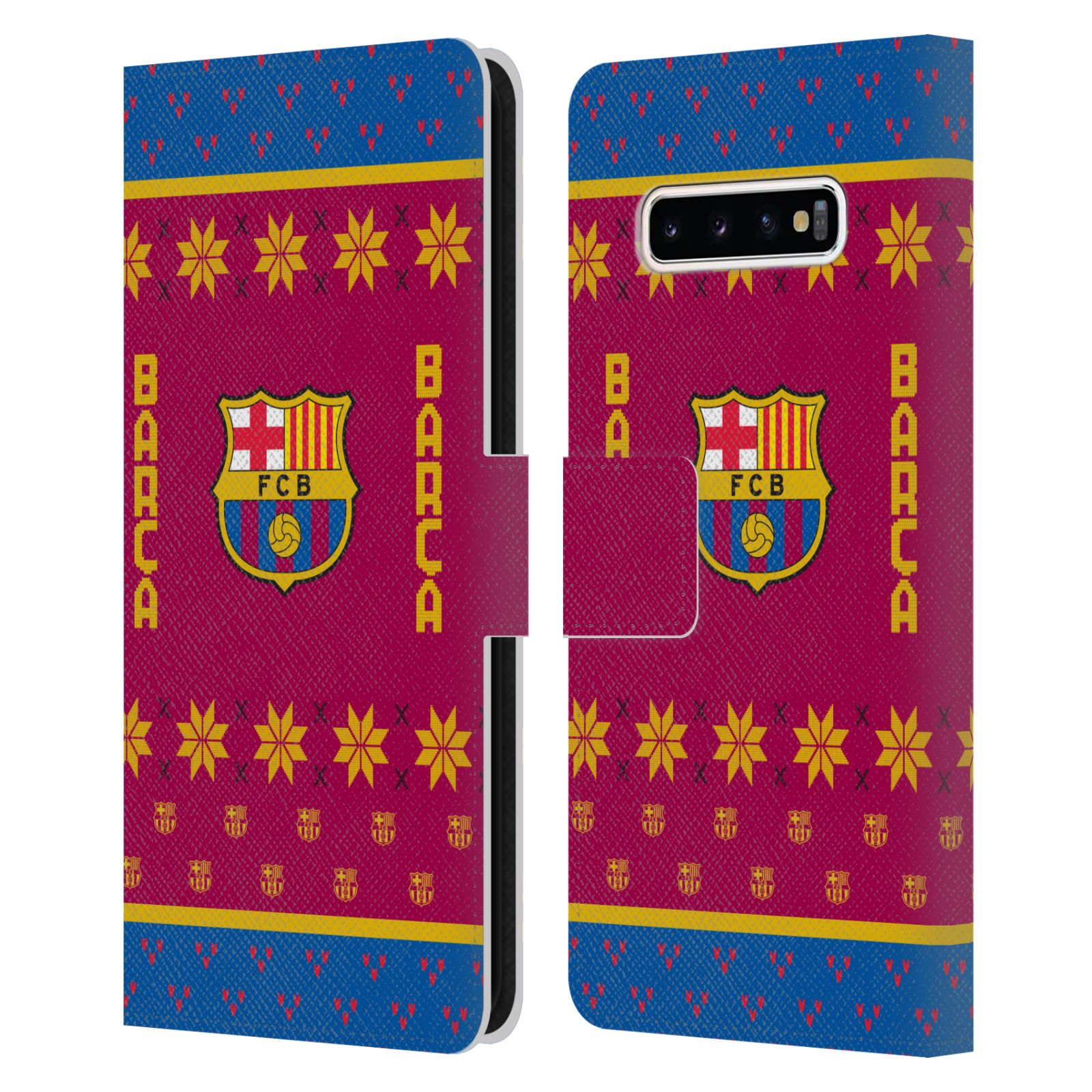 Pouzdro na mobil Samsung Galaxy S10+ - HEAD CASE - FC Barcelona - Vánoční dres