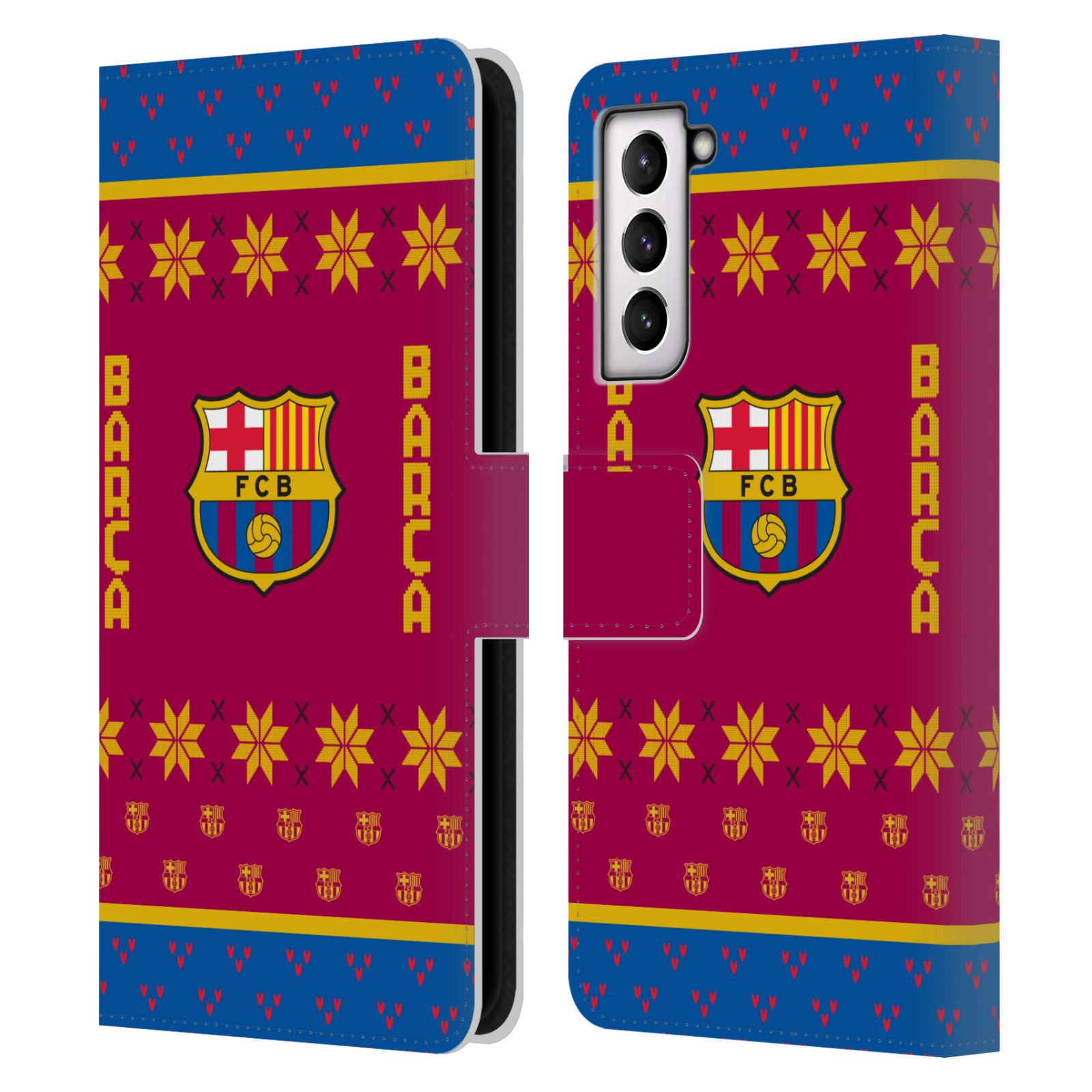 Pouzdro na mobil Samsung Galaxy S21 / S21 5G - HEAD CASE - FC Barcelona - Vánoční dres