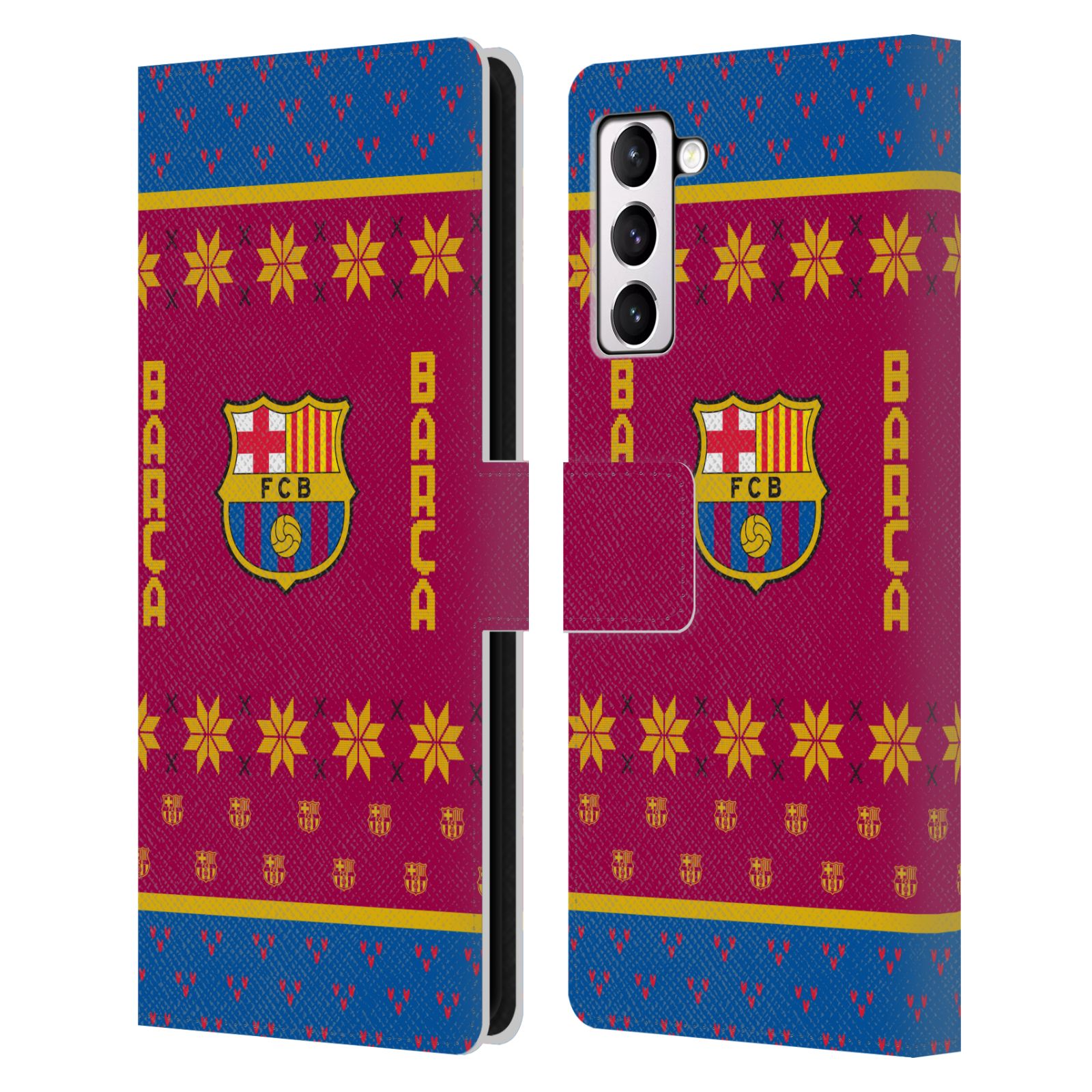 Pouzdro na mobil Samsung Galaxy S21+ 5G  - HEAD CASE - FC Barcelona - Vánoční dres