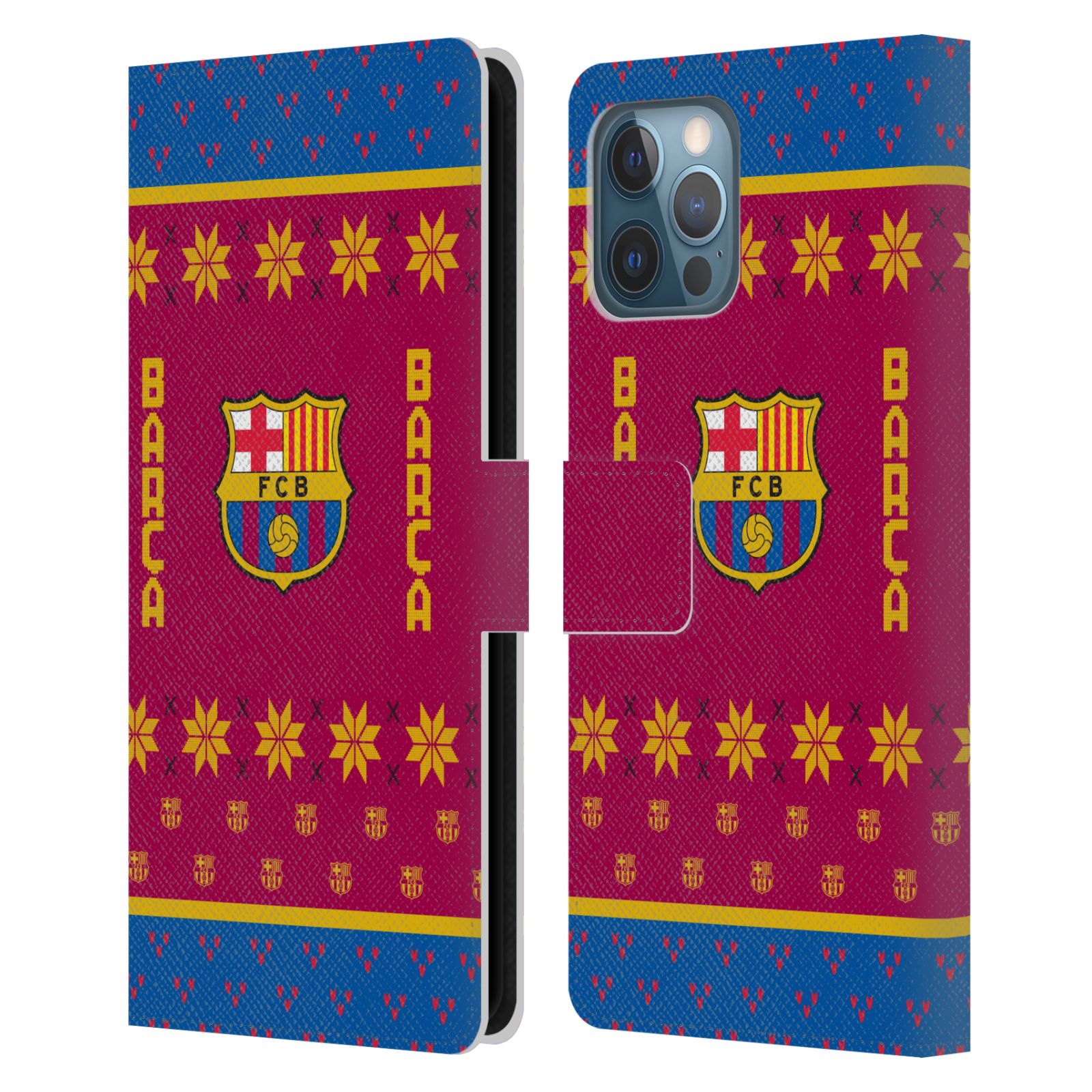 Pouzdro na mobil Apple Iphone 12 Pro Max - HEAD CASE - FC Barcelona - Vánoční dres