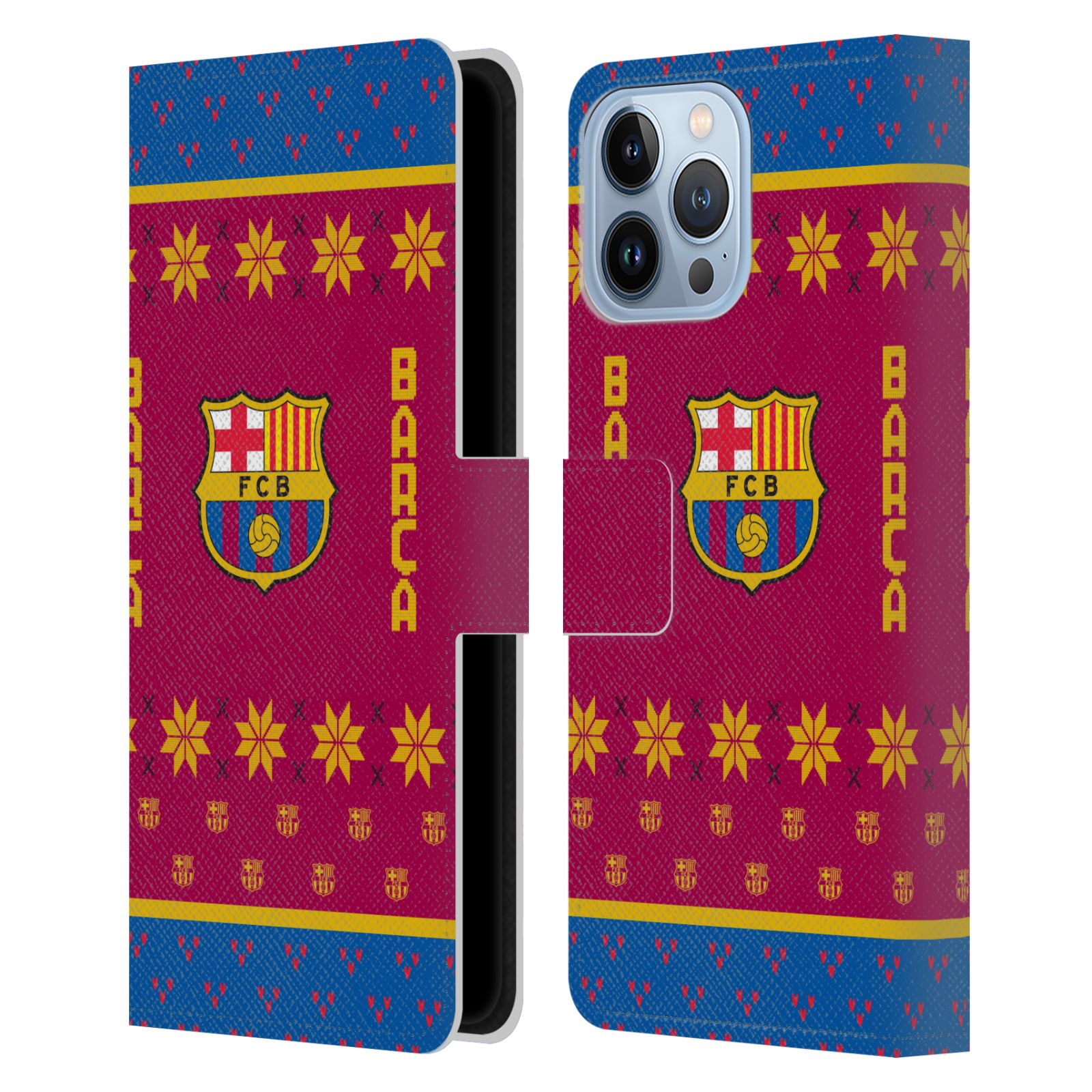 Pouzdro na mobil Apple Iphone 13 PRO MAX - HEAD CASE - FC Barcelona - Vánoční dres