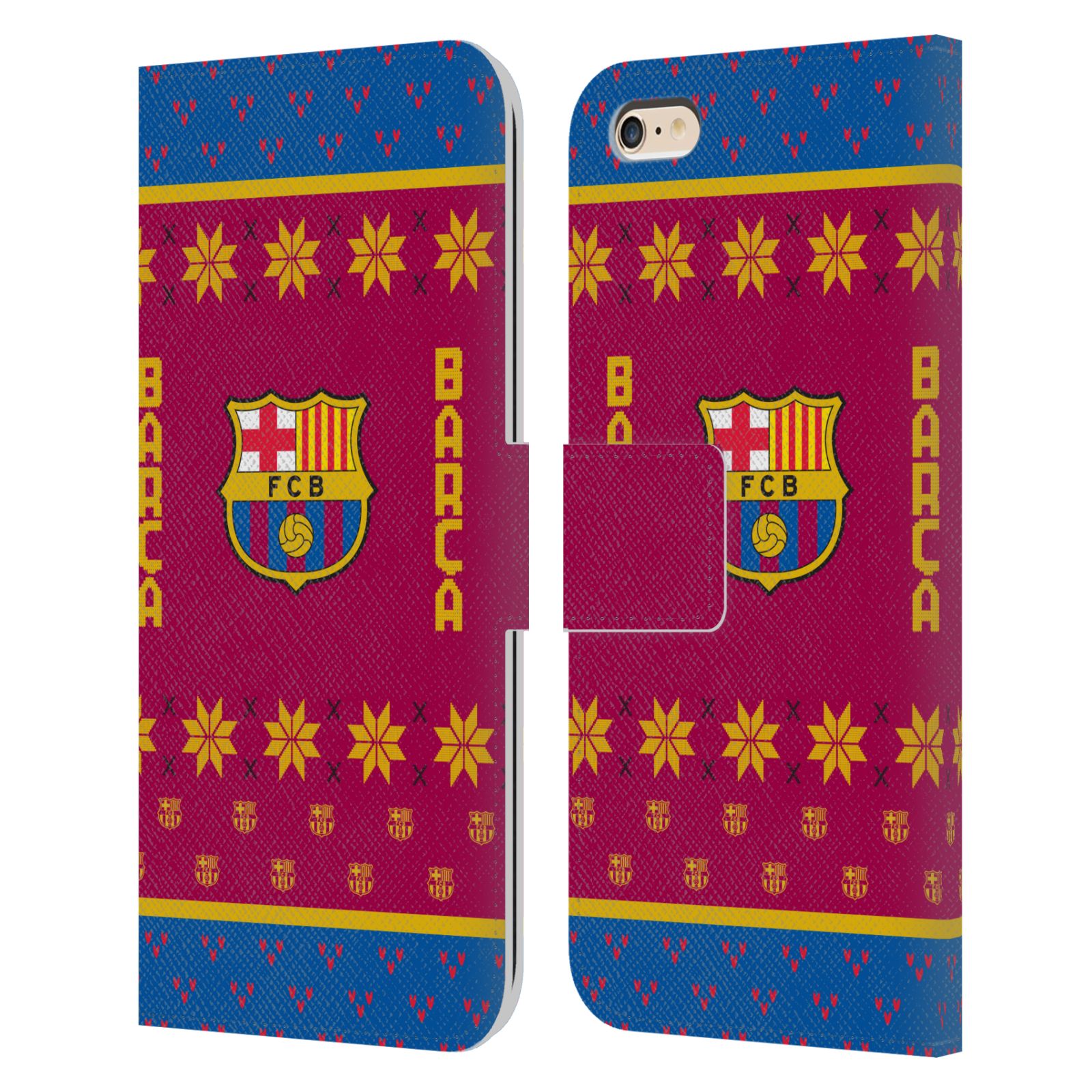 Pouzdro na mobil Apple Iphone 6 PLUS / 6S PLUS - HEAD CASE - FC Barcelona - Vánoční dres