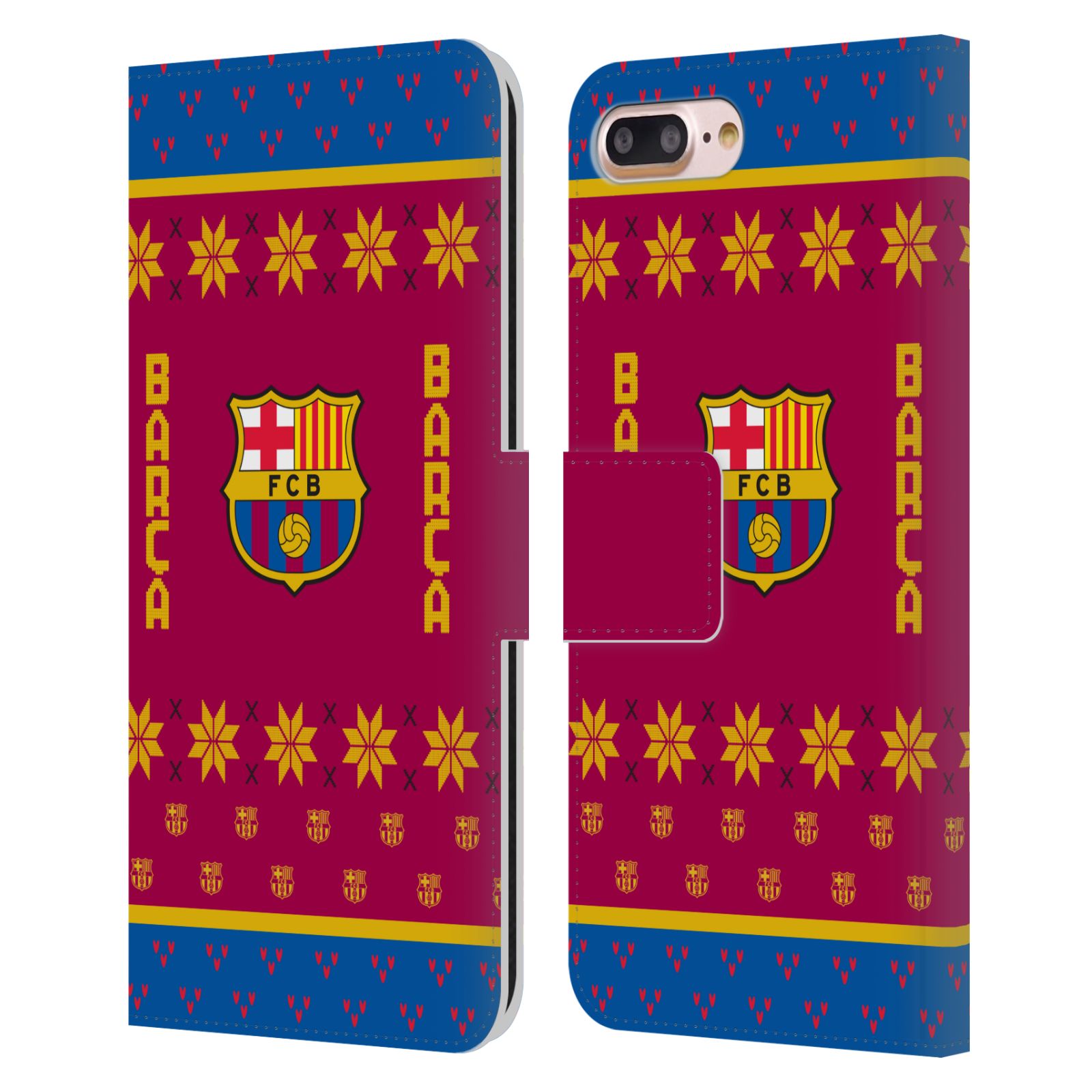 Pouzdro na mobil Apple Iphone 7+/8+ - HEAD CASE - FC Barcelona - Vánoční dres