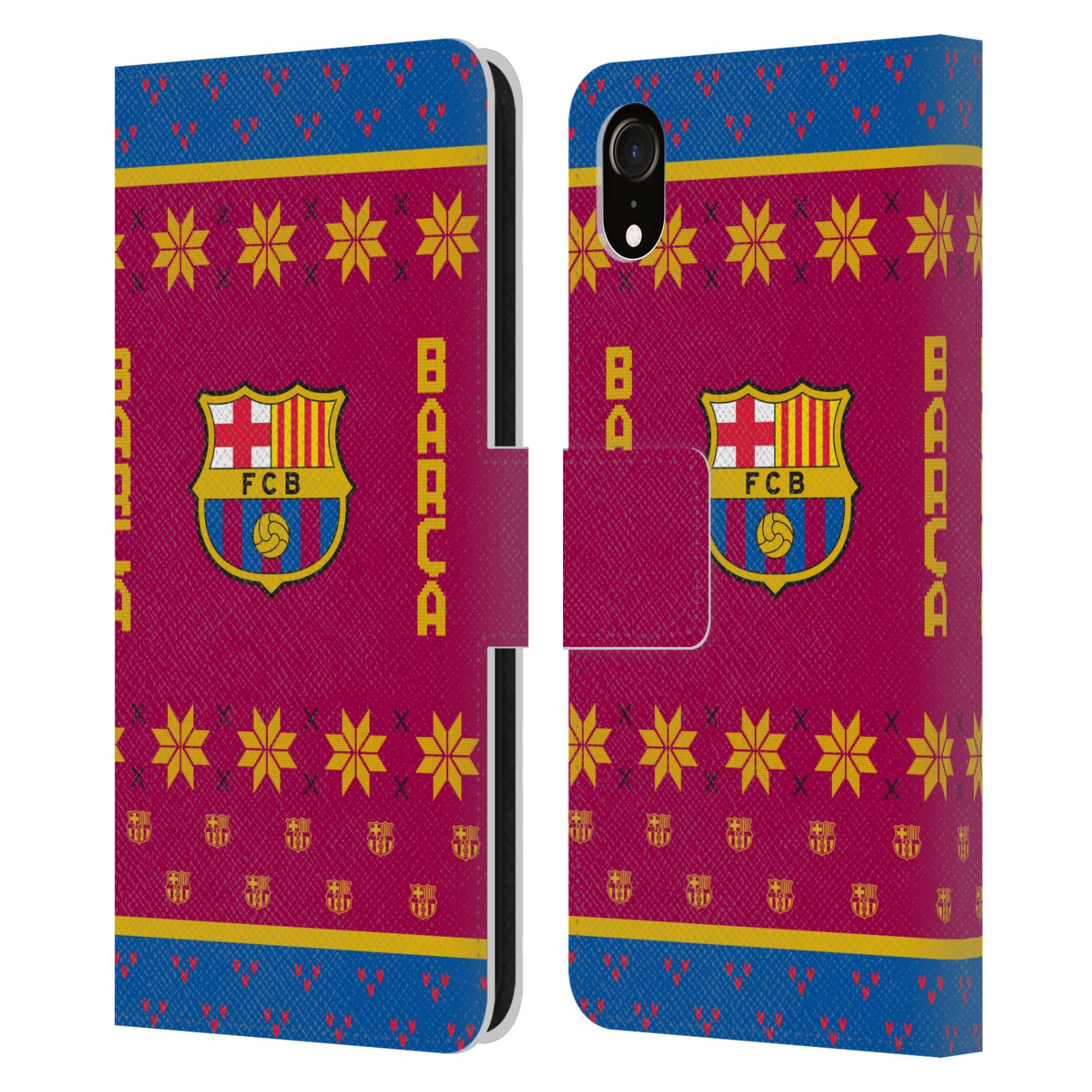 Pouzdro na mobil Apple Iphone XR - HEAD CASE - FC Barcelona - Vánoční dres