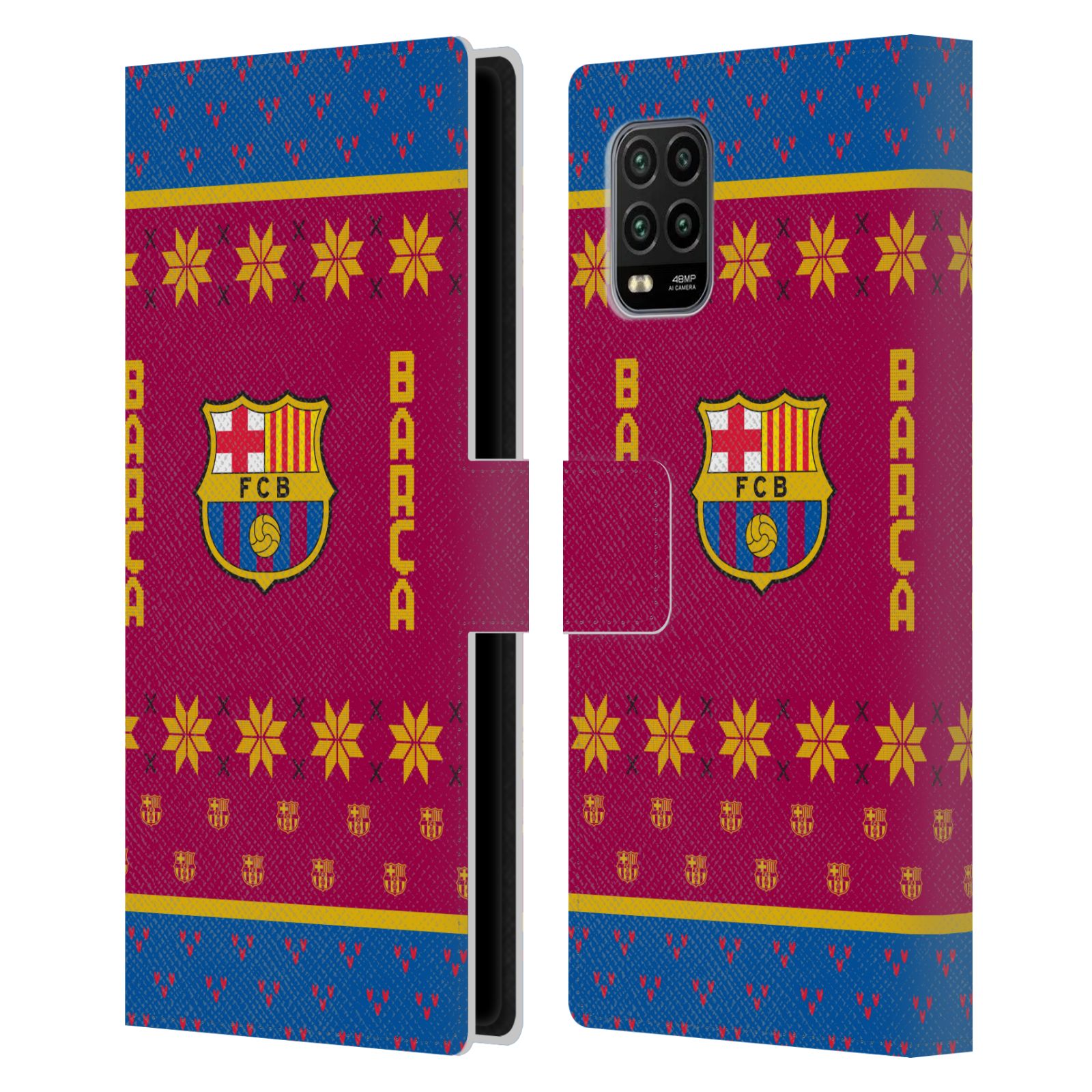 Pouzdro na mobil Xiaomi Mi 10 LITE  - HEAD CASE - FC Barcelona - Vánoční dres