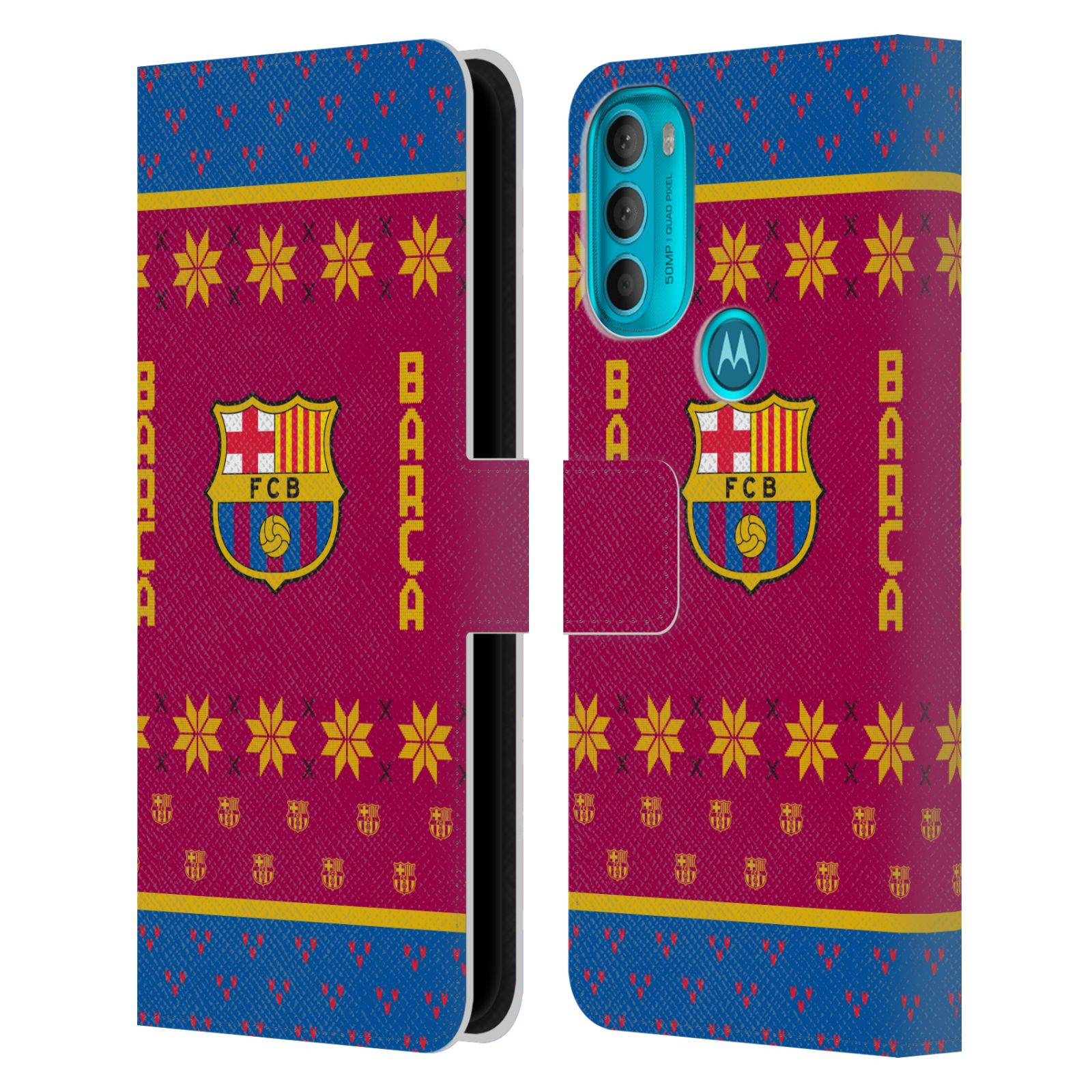 Pouzdro na mobil Motorola Moto G71 5G - HEAD CASE - FC Barcelona - Vánoční dres