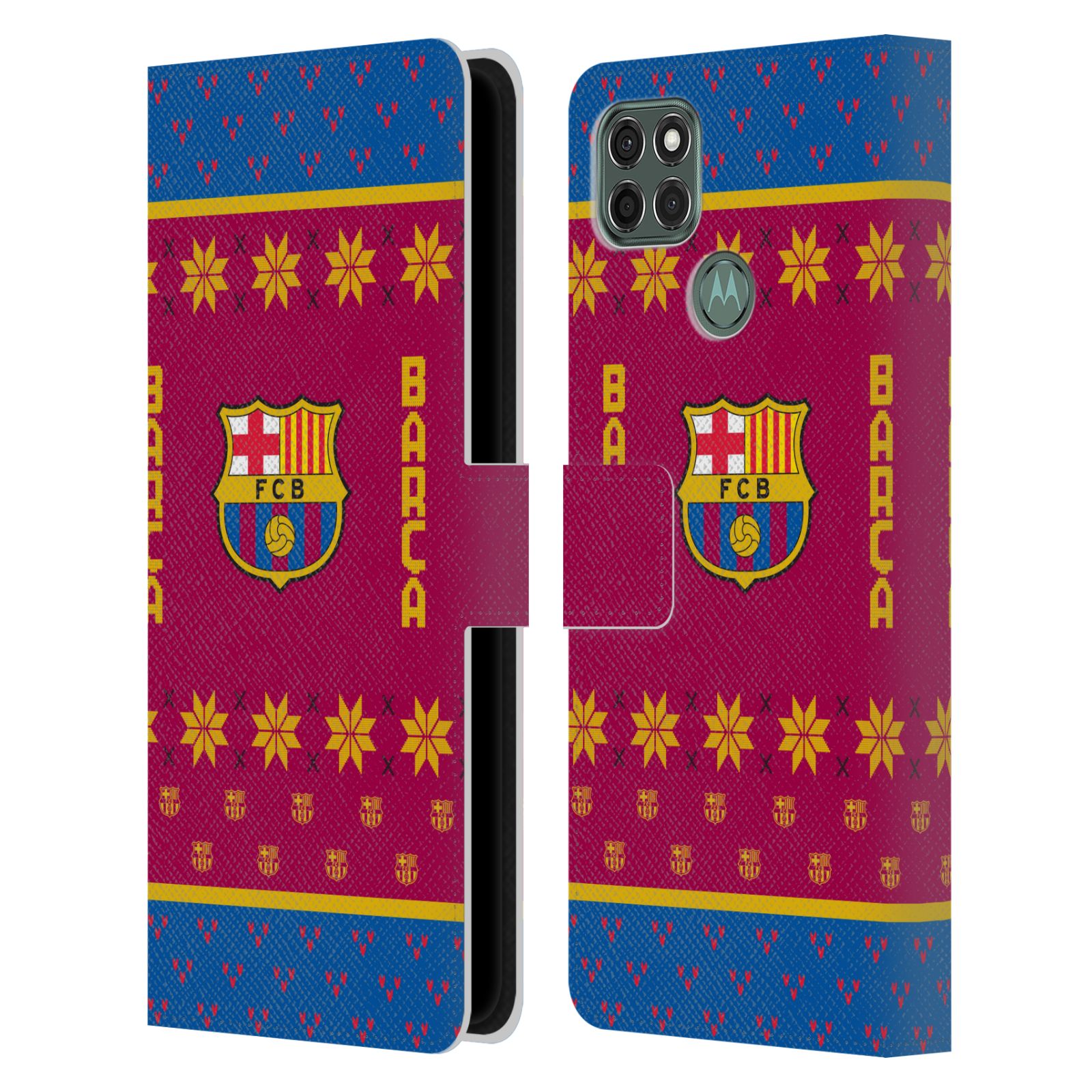 Pouzdro na mobil Motorola Moto G9 POWER - HEAD CASE - FC Barcelona - Vánoční dres