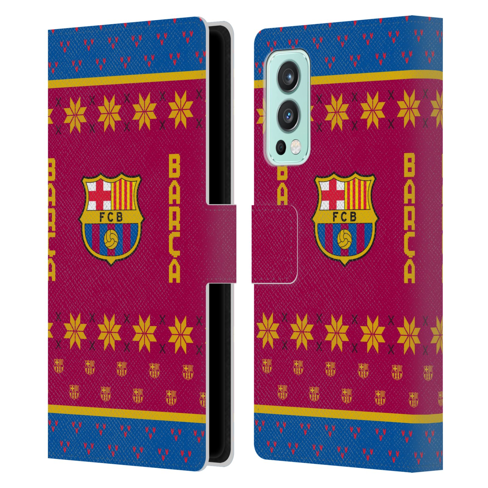 Pouzdro na mobil OnePlus Nord 2 5G - HEAD CASE - FC Barcelona - Vánoční dres