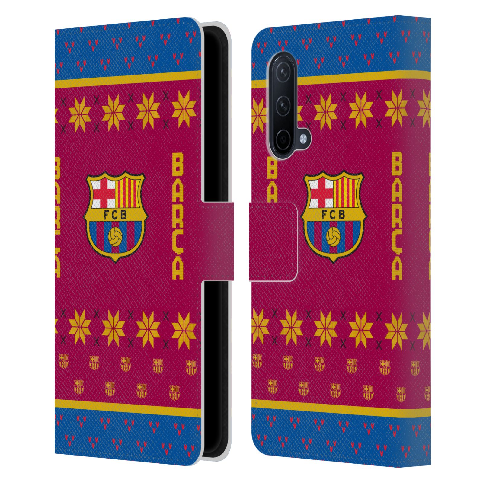 Pouzdro na mobil OnePlus Nord CE 5G - HEAD CASE - FC Barcelona - Vánoční dres