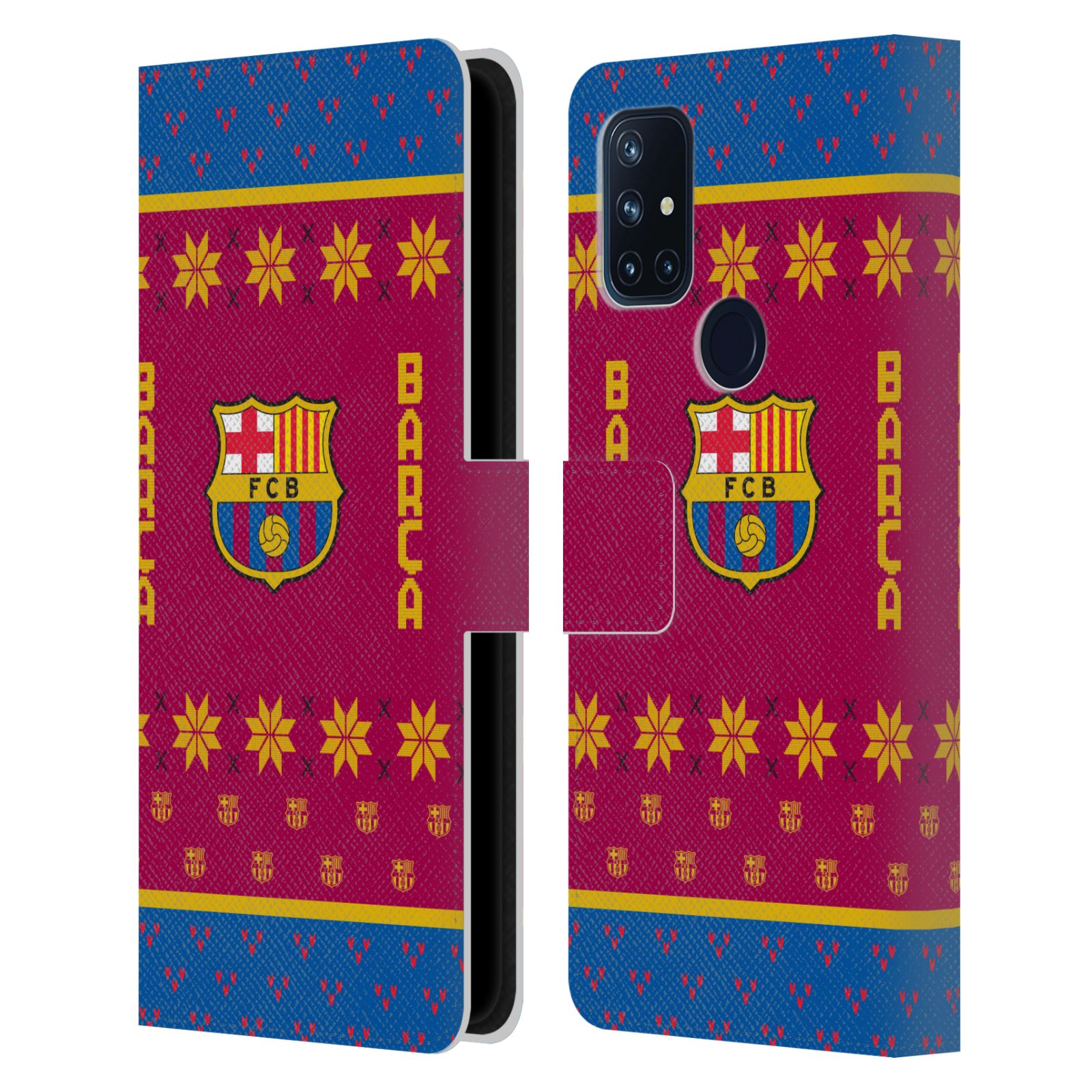 Pouzdro na mobil OnePlus Nord N10 5G - HEAD CASE - FC Barcelona - Vánoční dres