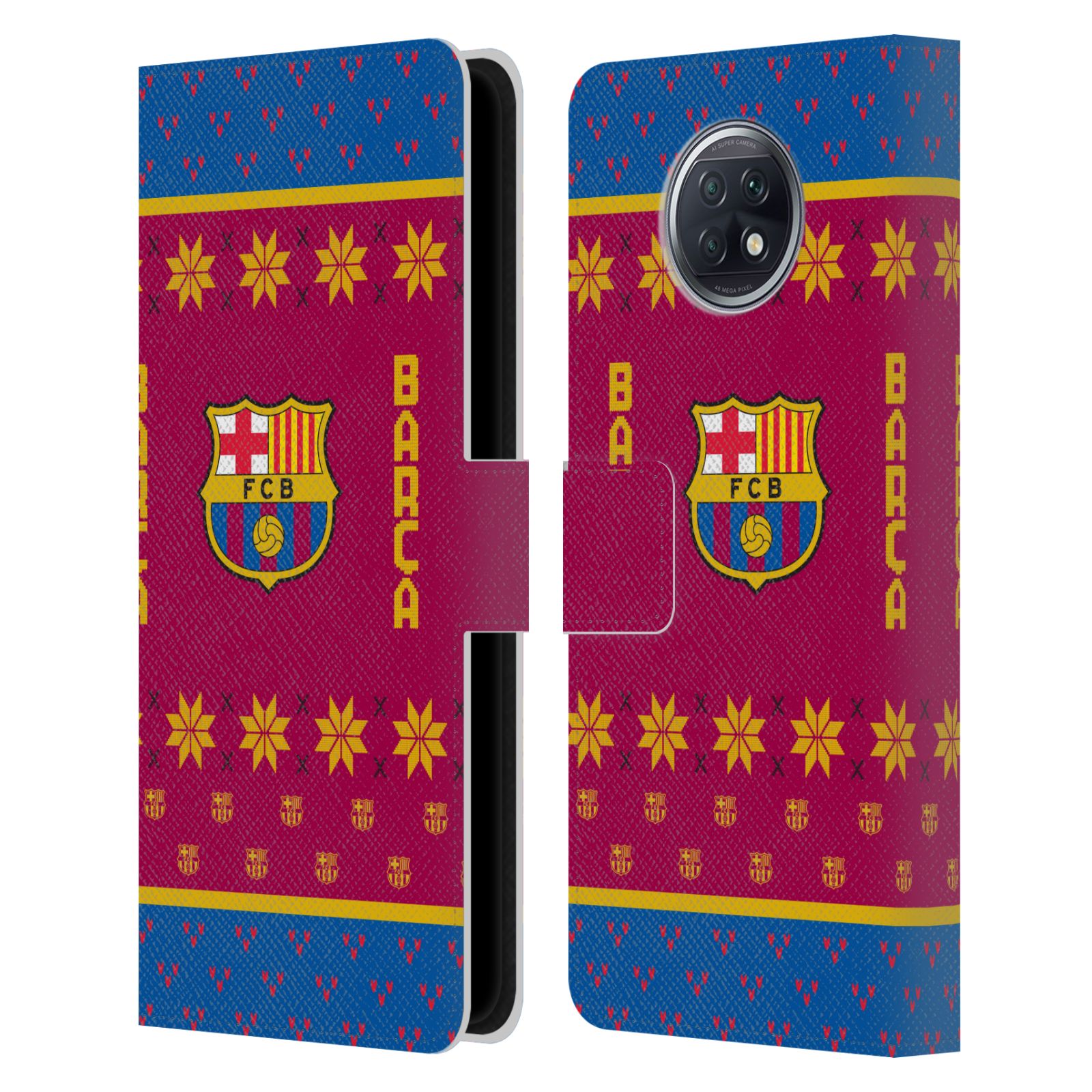 Pouzdro na mobil Xiaomi Redmi Note 9T - HEAD CASE - FC Barcelona - Vánoční dres
