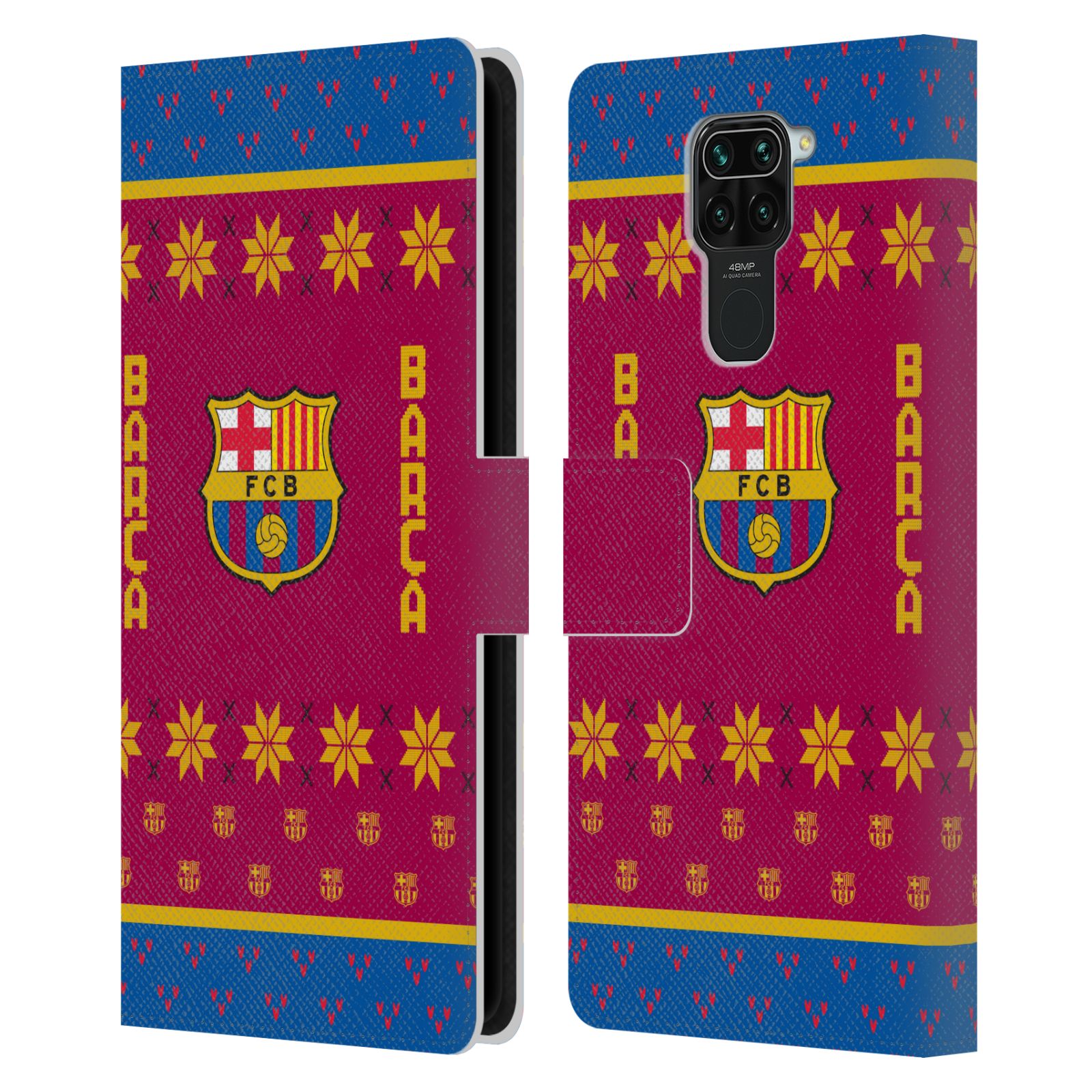 Pouzdro na mobil Xiaomi Redmi Note 9  - HEAD CASE - FC Barcelona - Vánoční dres
