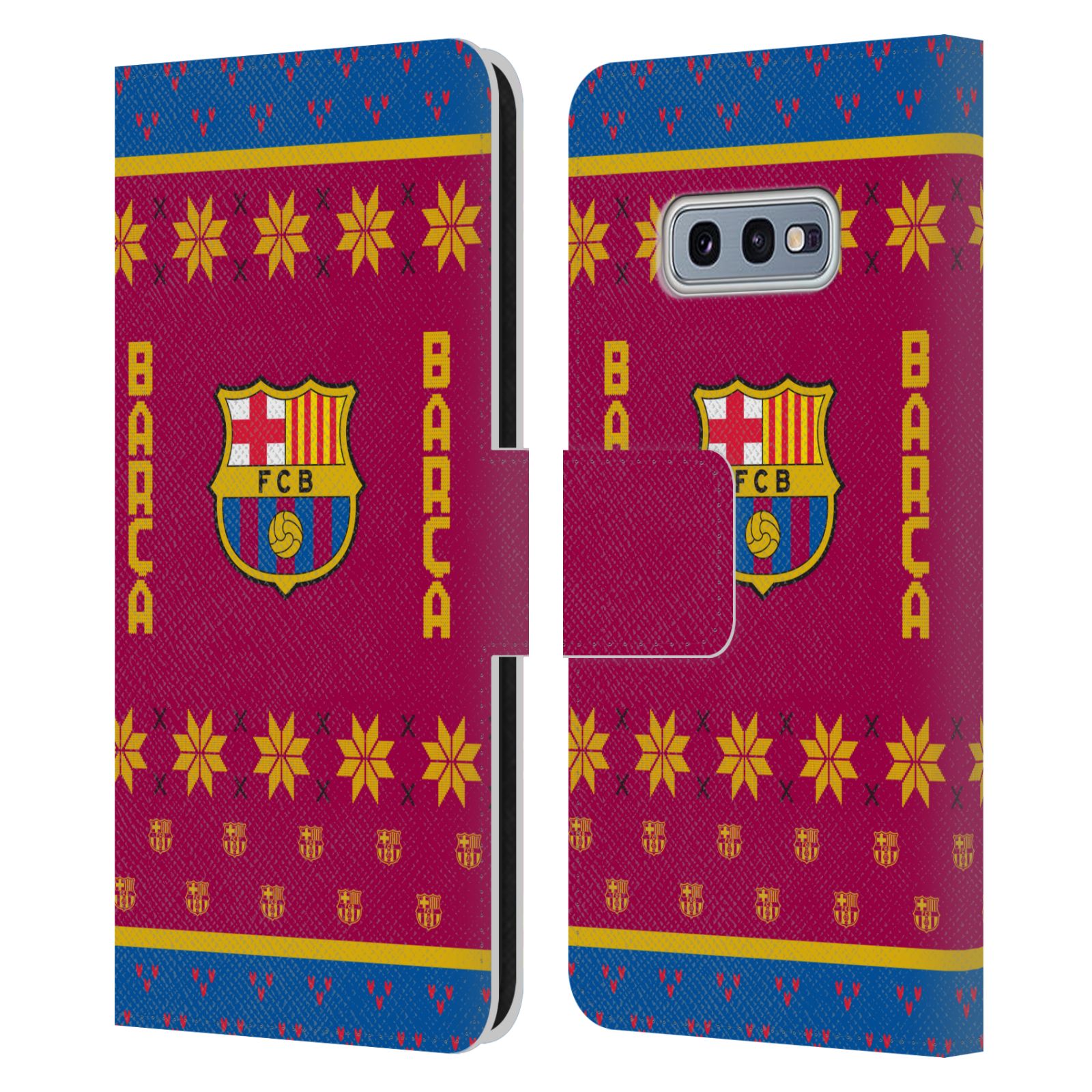 Pouzdro na mobil Samsung Galaxy S10e  - HEAD CASE - FC Barcelona - Vánoční dres