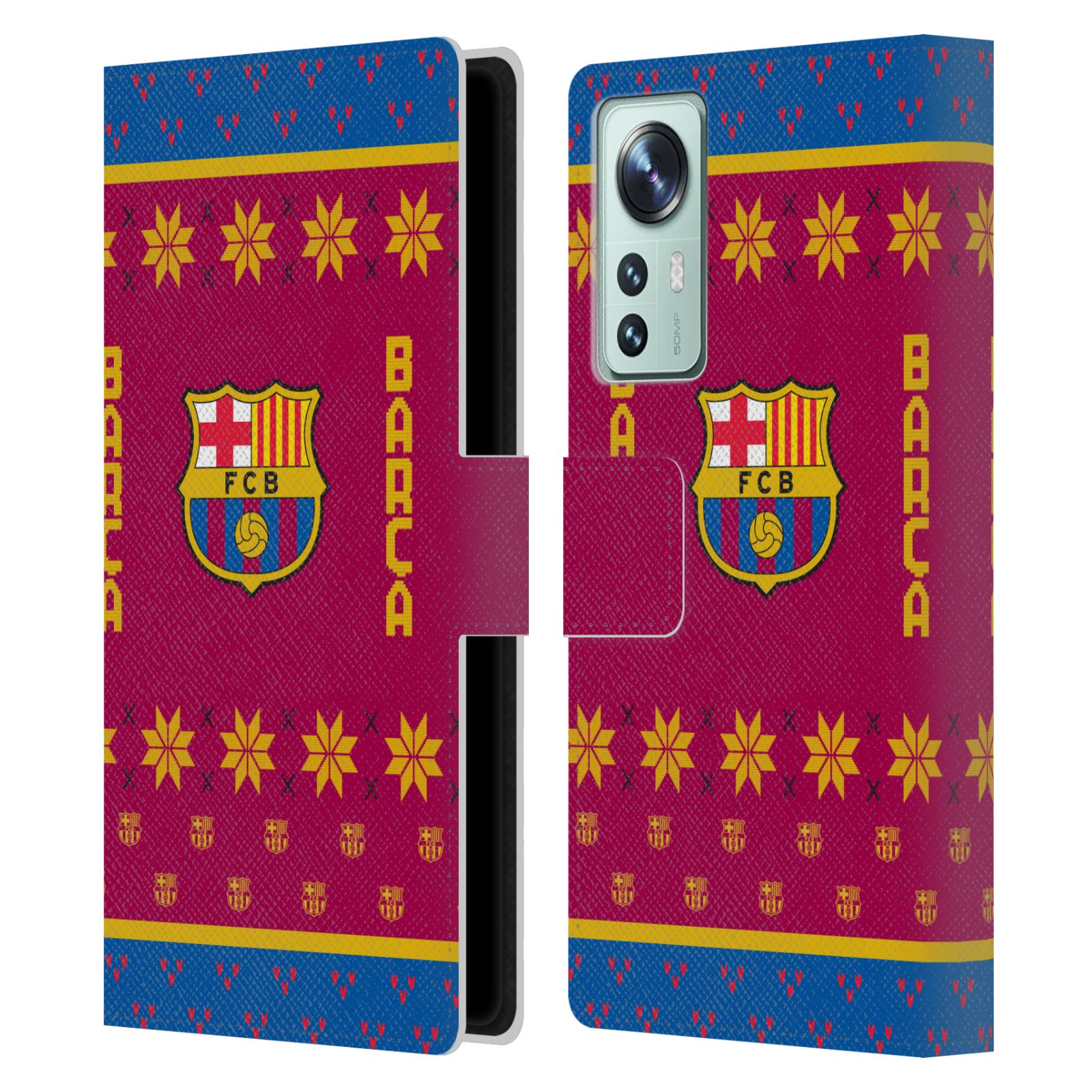 Pouzdro na mobil Xiaomi 12 - HEAD CASE - FC Barcelona - Vánoční dres