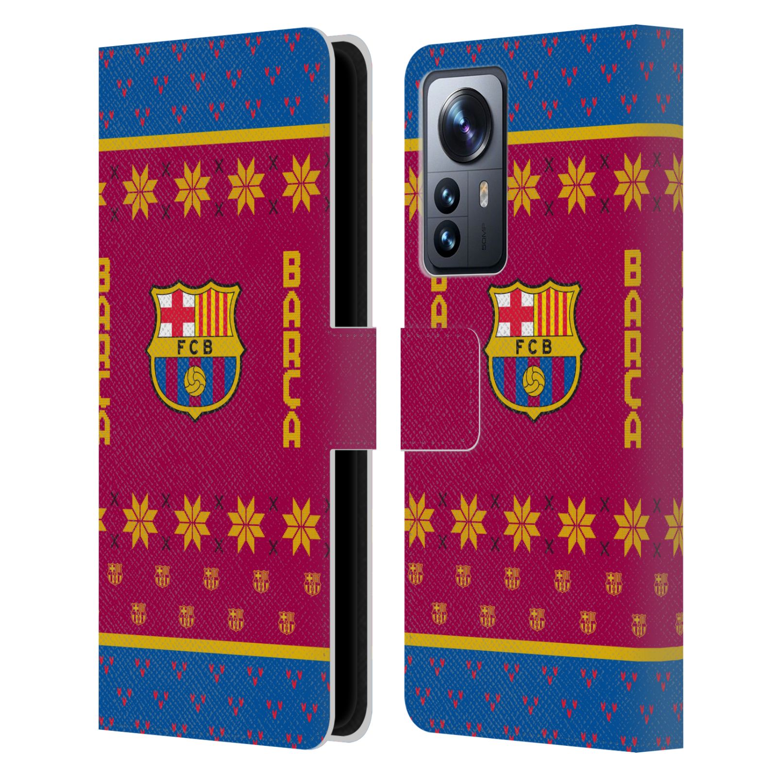 Pouzdro na mobil Xiaomi 12 PRO - HEAD CASE - FC Barcelona - Vánoční dres