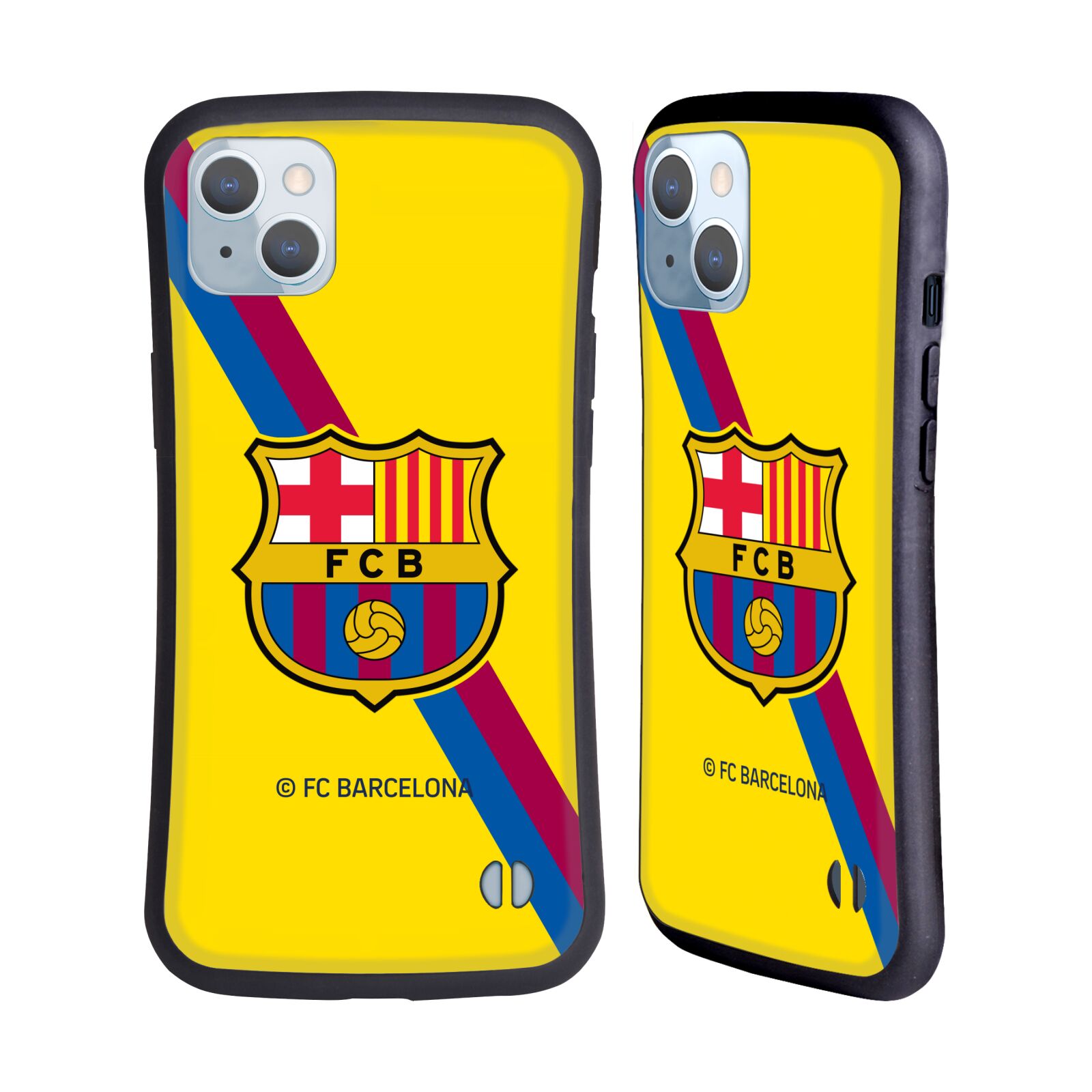 Odolný zadní obal pro mobil Apple iPhone 14 PLUS - HEAD CASE - FC Barcelona - Žlutý dres