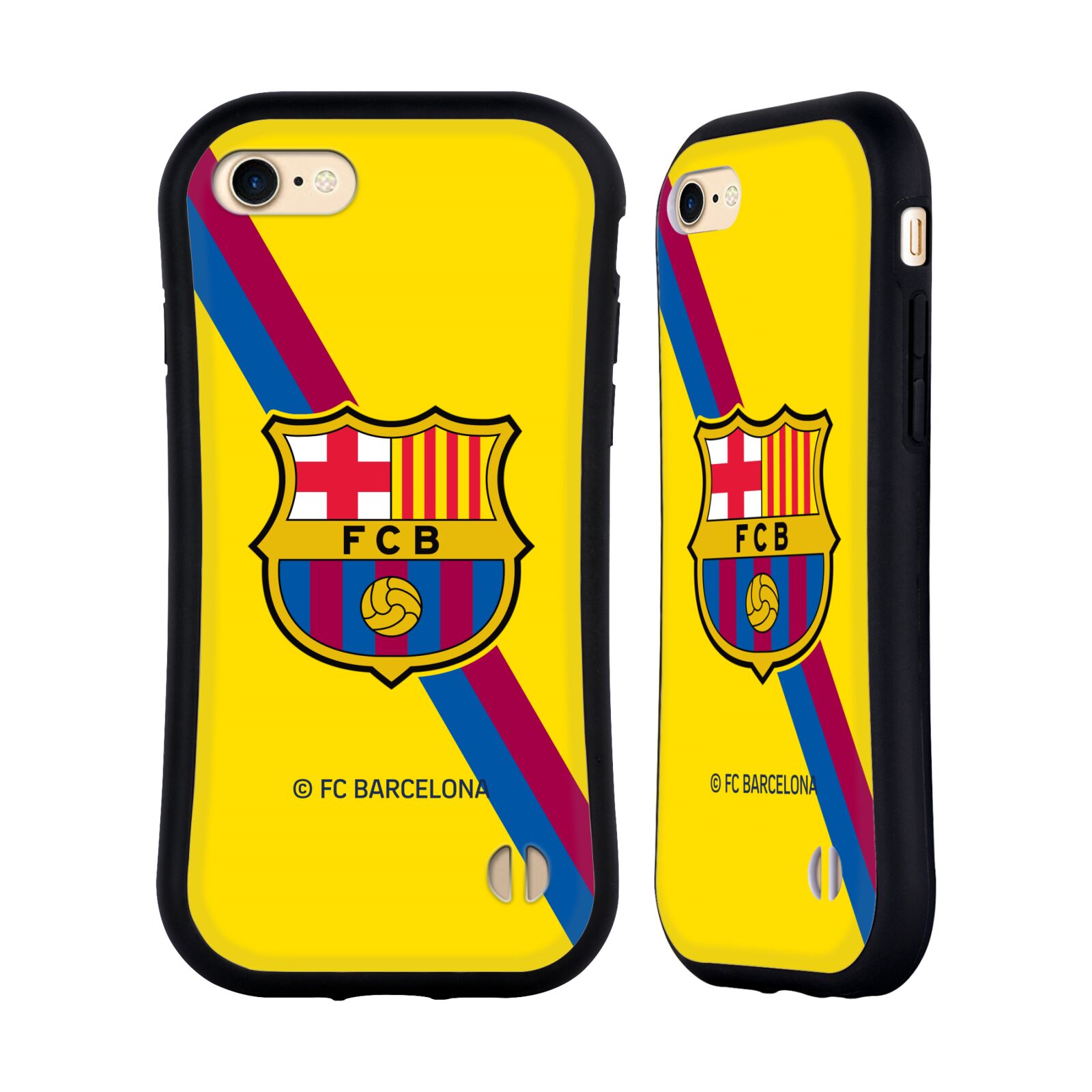 Odolný zadní obal pro mobil Apple Iphone 7/8/SE2020 - HEAD CASE - FC Barcelona - Žlutý dres