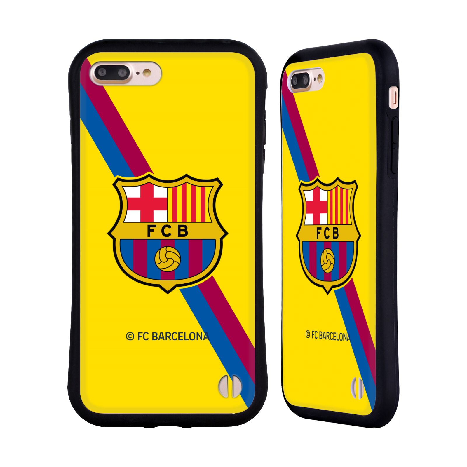 Odolný zadní obal pro mobil Apple Iphone 7+ /  8+ - HEAD CASE - FC Barcelona - Žlutý dres