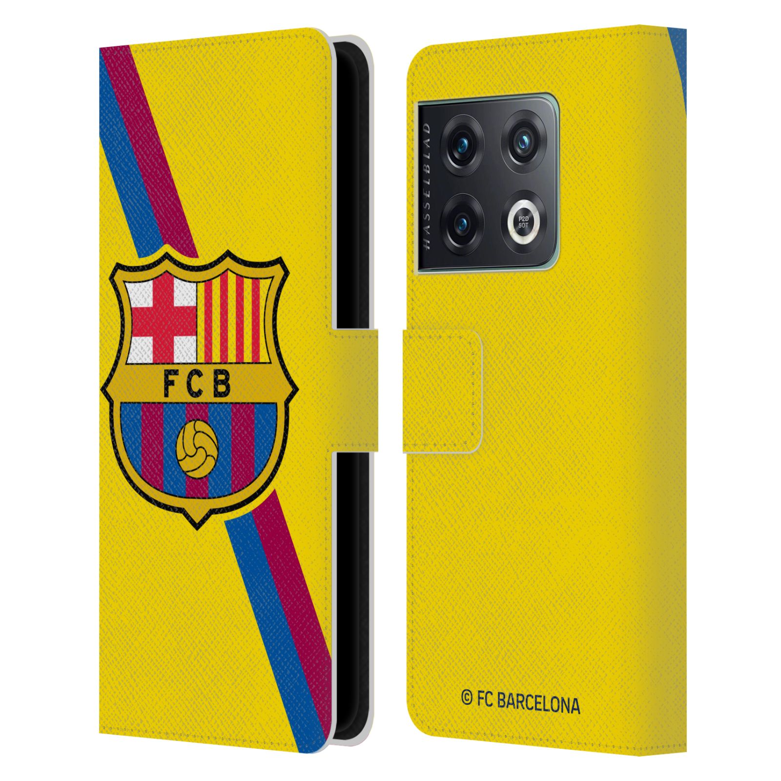 Pouzdro na mobil OnePlus 10 PRO - HEAD CASE - FC Barcelona - Dres Hosté žlutý