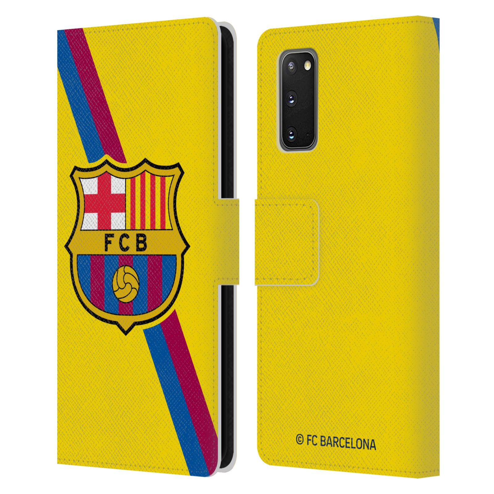 Pouzdro na mobil Samsung Galaxy S20 / S20 5G - HEAD CASE - FC Barcelona - Dres Hosté žlutý