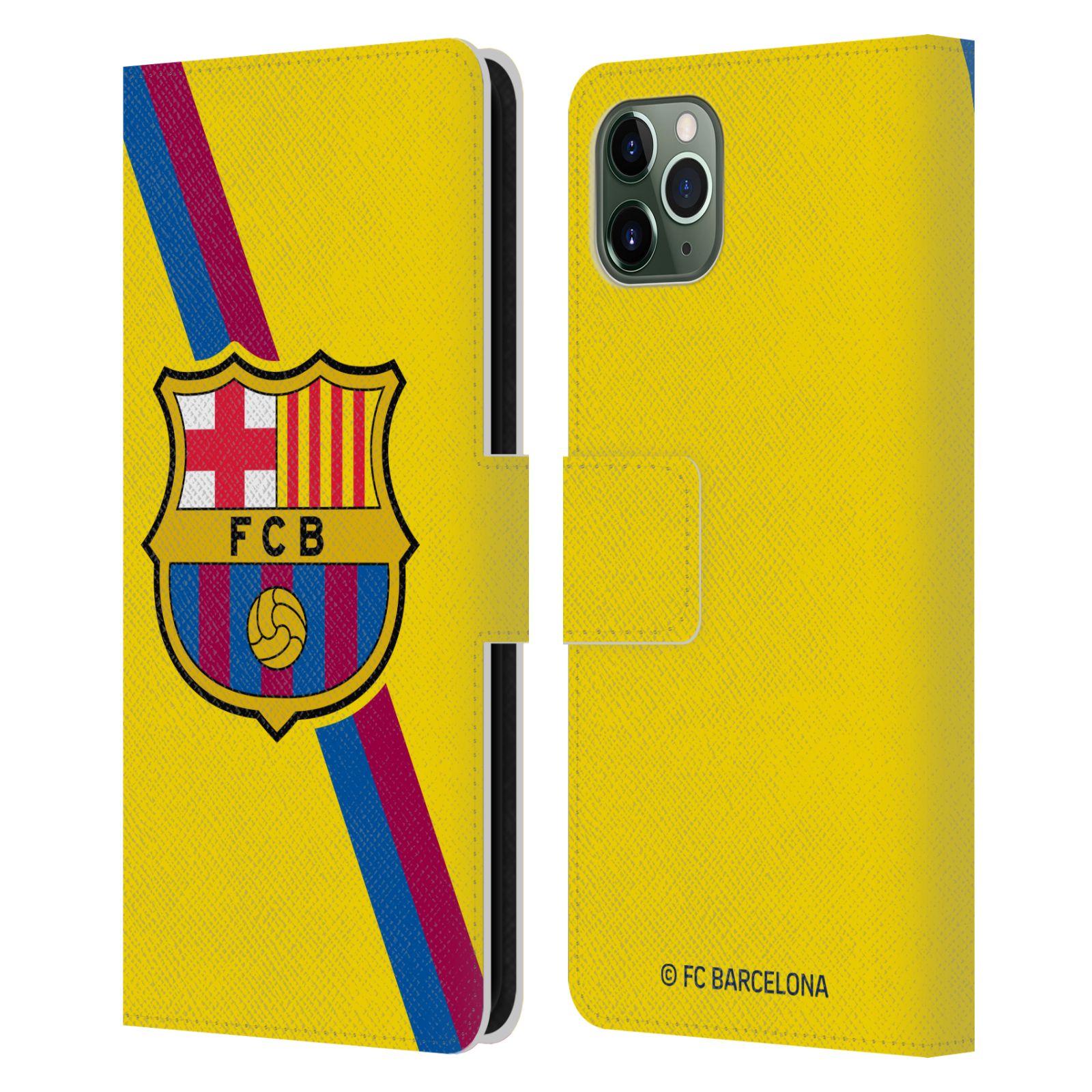 Pouzdro na mobil Apple Iphone 11 Pro Max - HEAD CASE - FC Barcelona - Dres Hosté žlutý