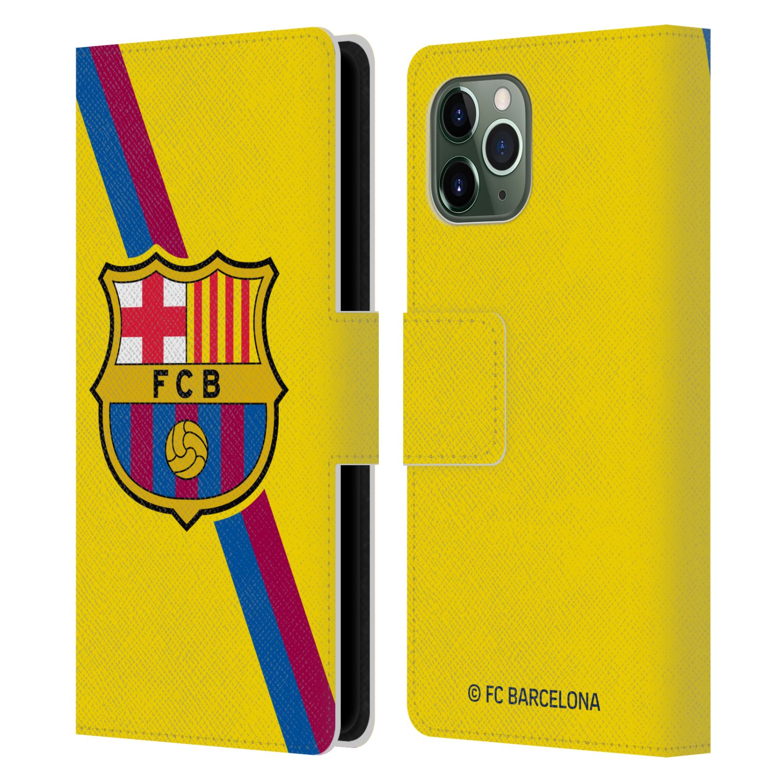 Pouzdro na mobil Apple Iphone 11 Pro - HEAD CASE - FC Barcelona - Dres Hosté žlutý
