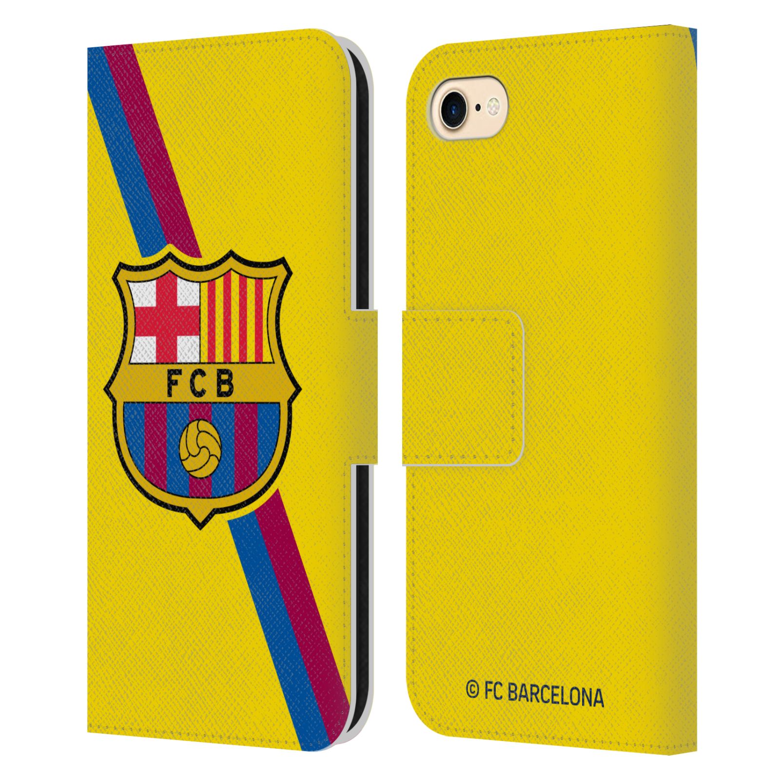 Pouzdro na mobil Apple Iphone 7/8/SE2020 - HEAD CASE - FC Barcelona - Dres Hosté žlutý