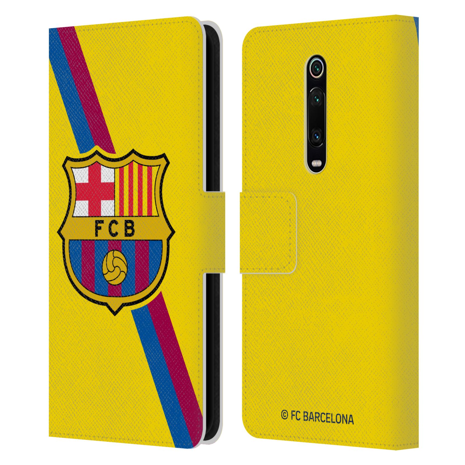 Pouzdro na mobil Xiaomi Mi 9T  - HEAD CASE - FC Barcelona - Dres Hosté žlutý